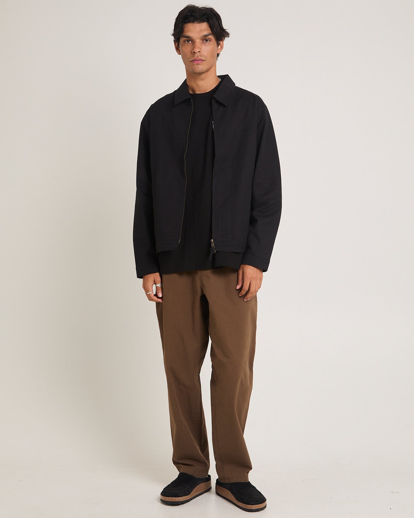 Unlined Canvas Zip Jacket