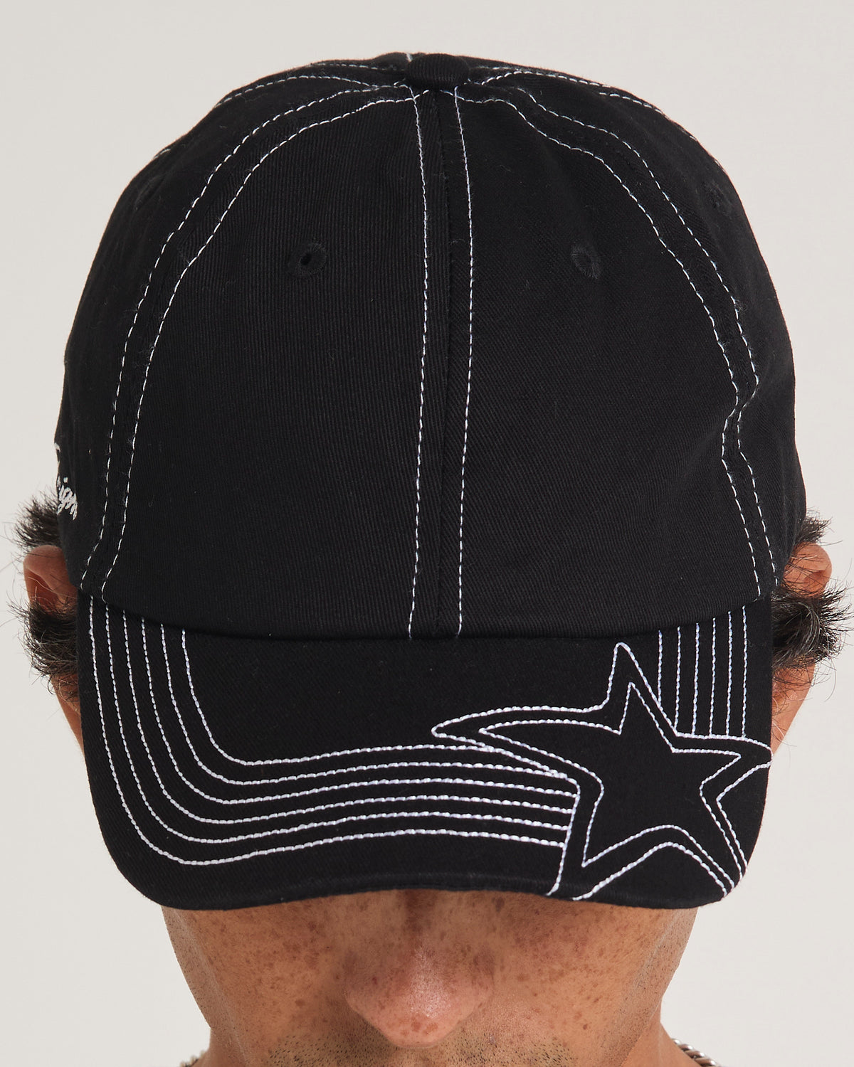 Unison Contrast Stitch Cap BLACK