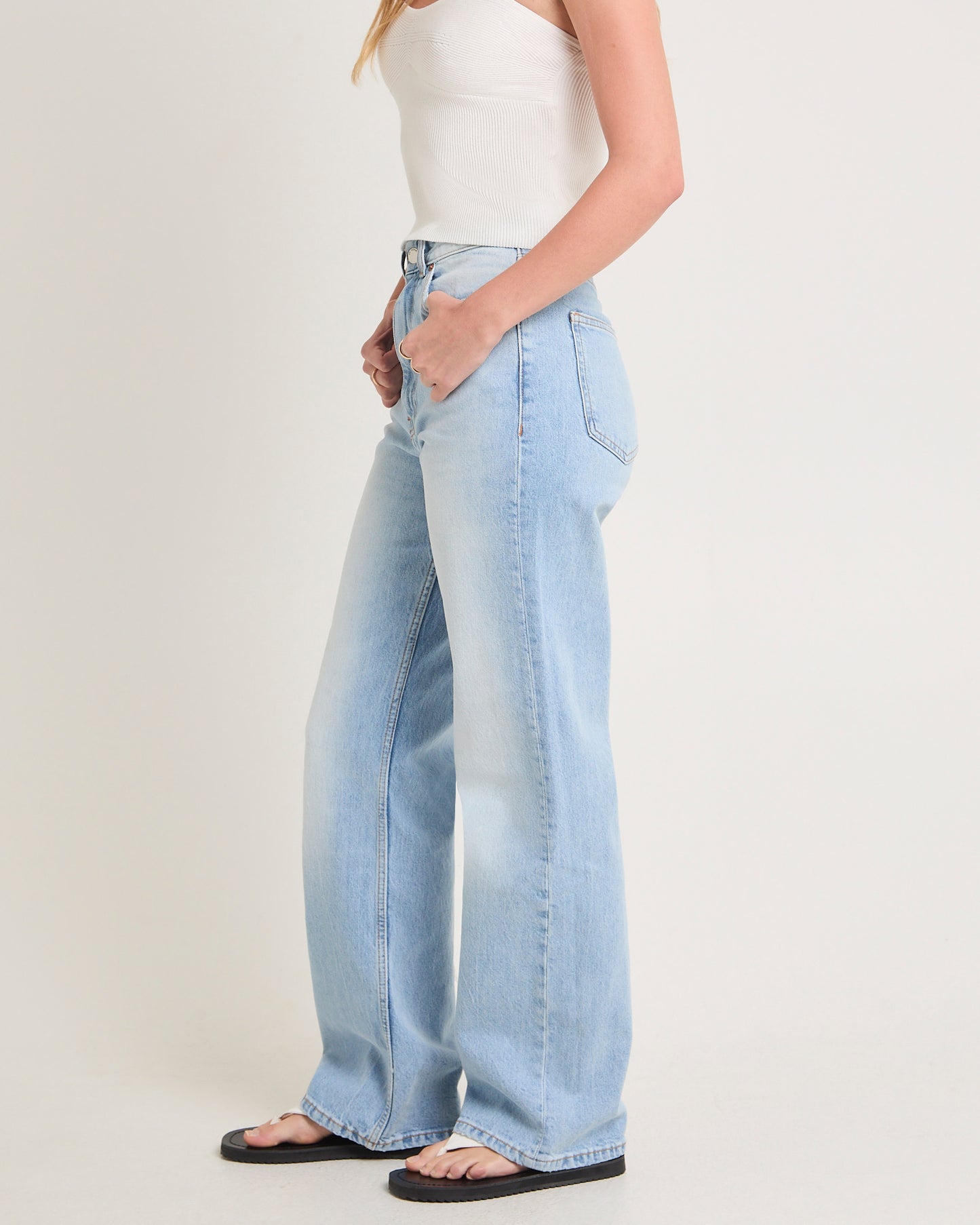 Echo Straight Denim Jeans Bay Sky Fade