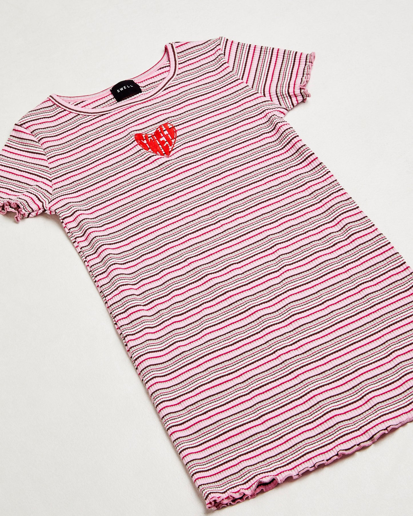 Charlotte Striped Ribbed Dress