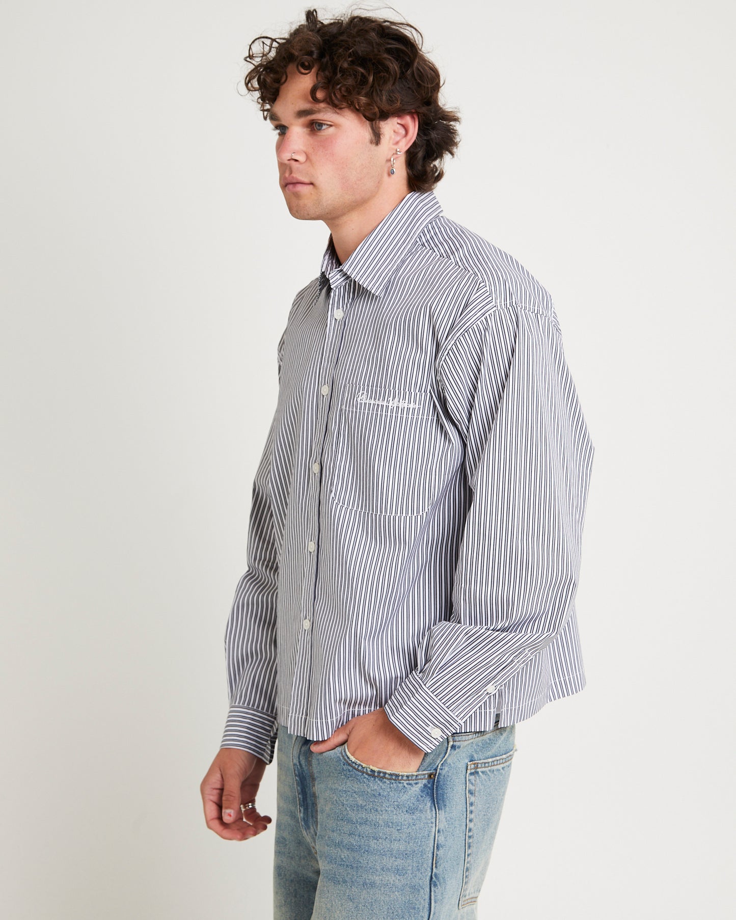Miami Striped Long Sleeve Shirt