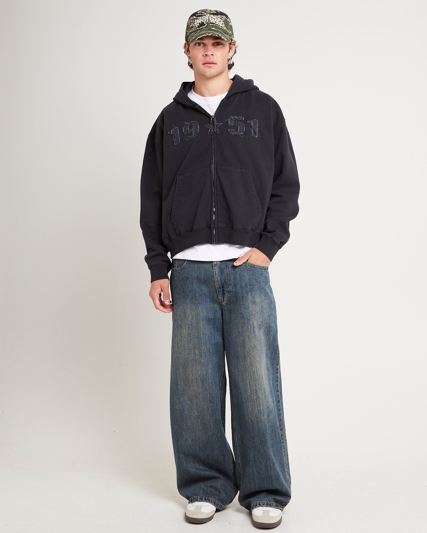 Fifty One Zip Through Hoodie