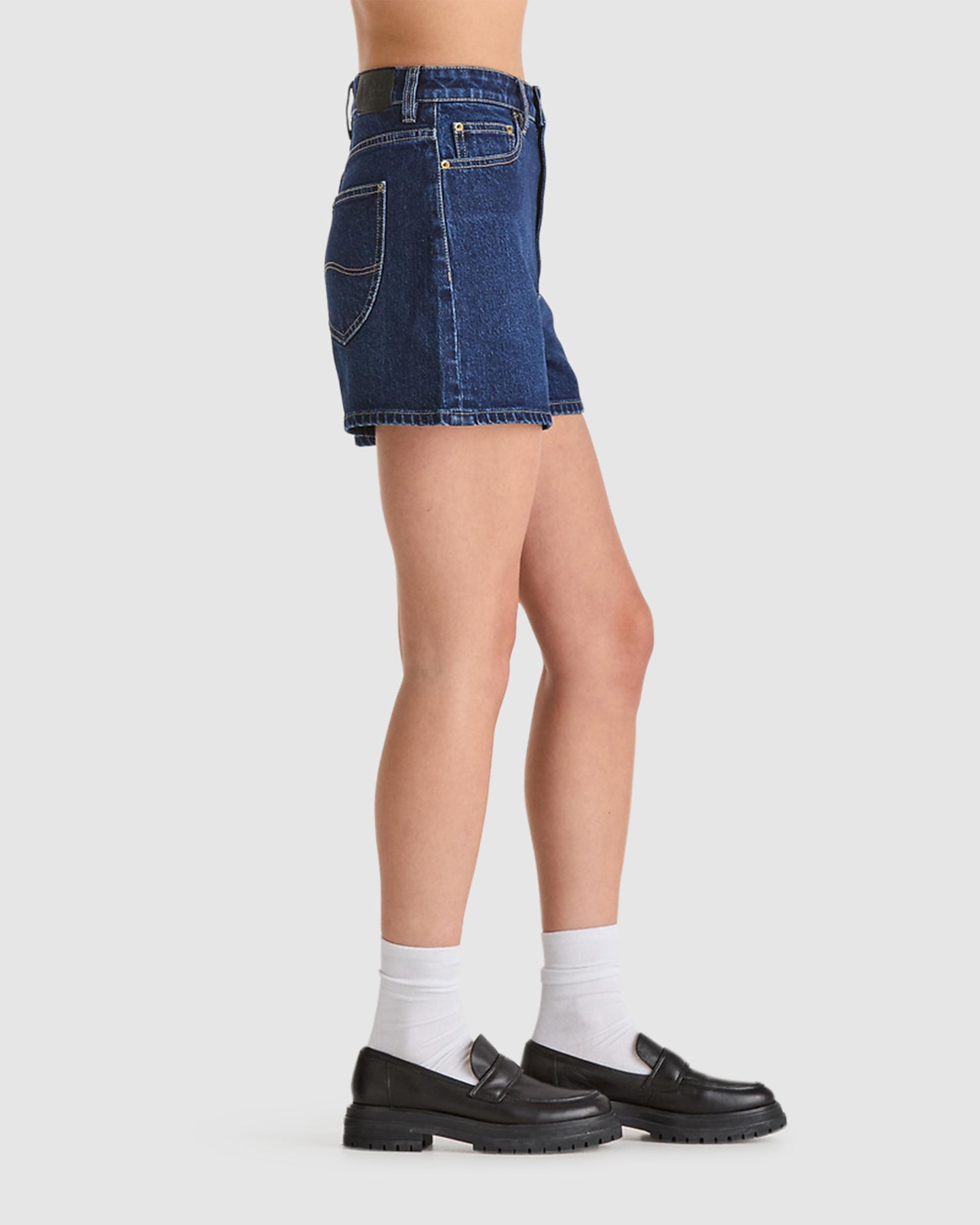 High Relaxed Denim Shorts