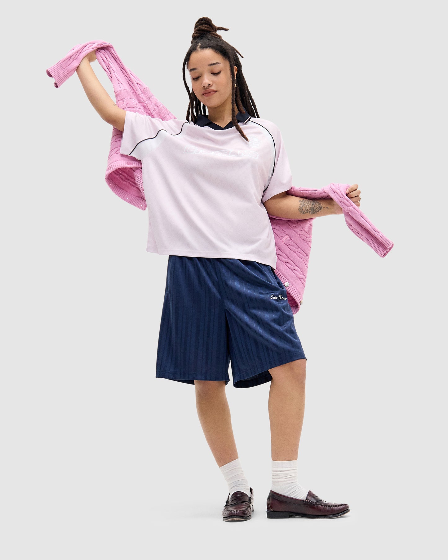 Monogram Boyfriend Football Top