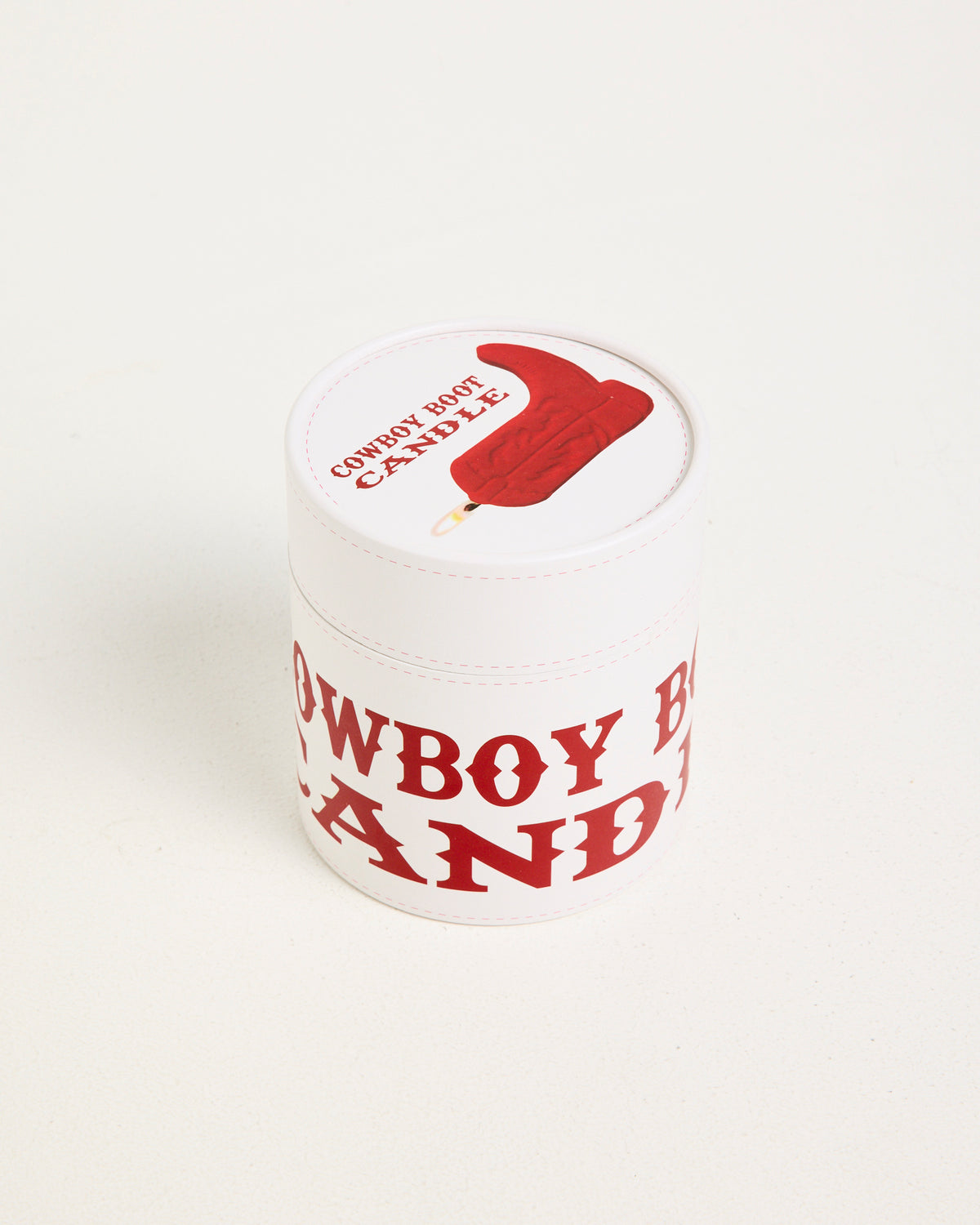 Cowboy Boot Candle RED
