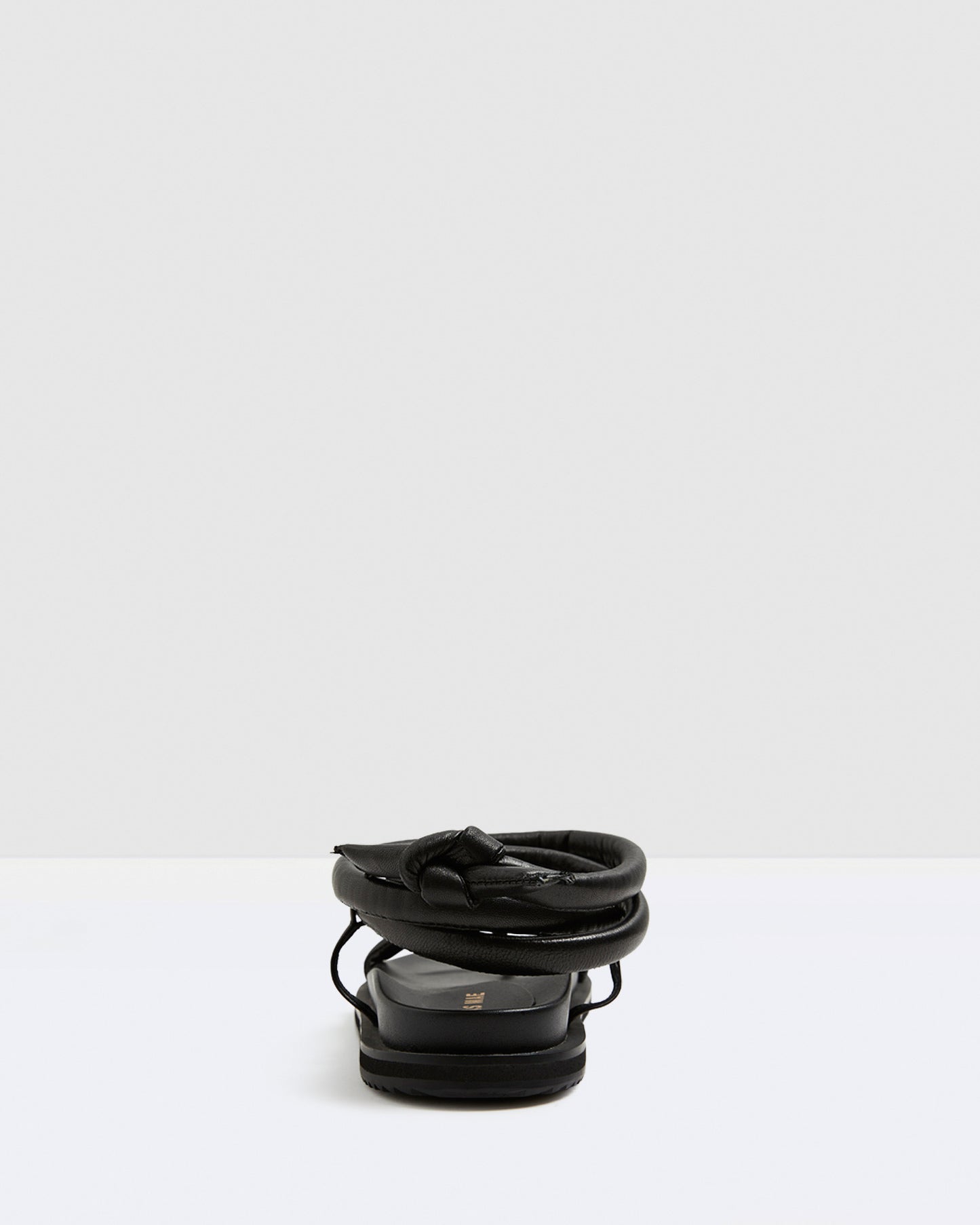 Soki Leather Sandals Black