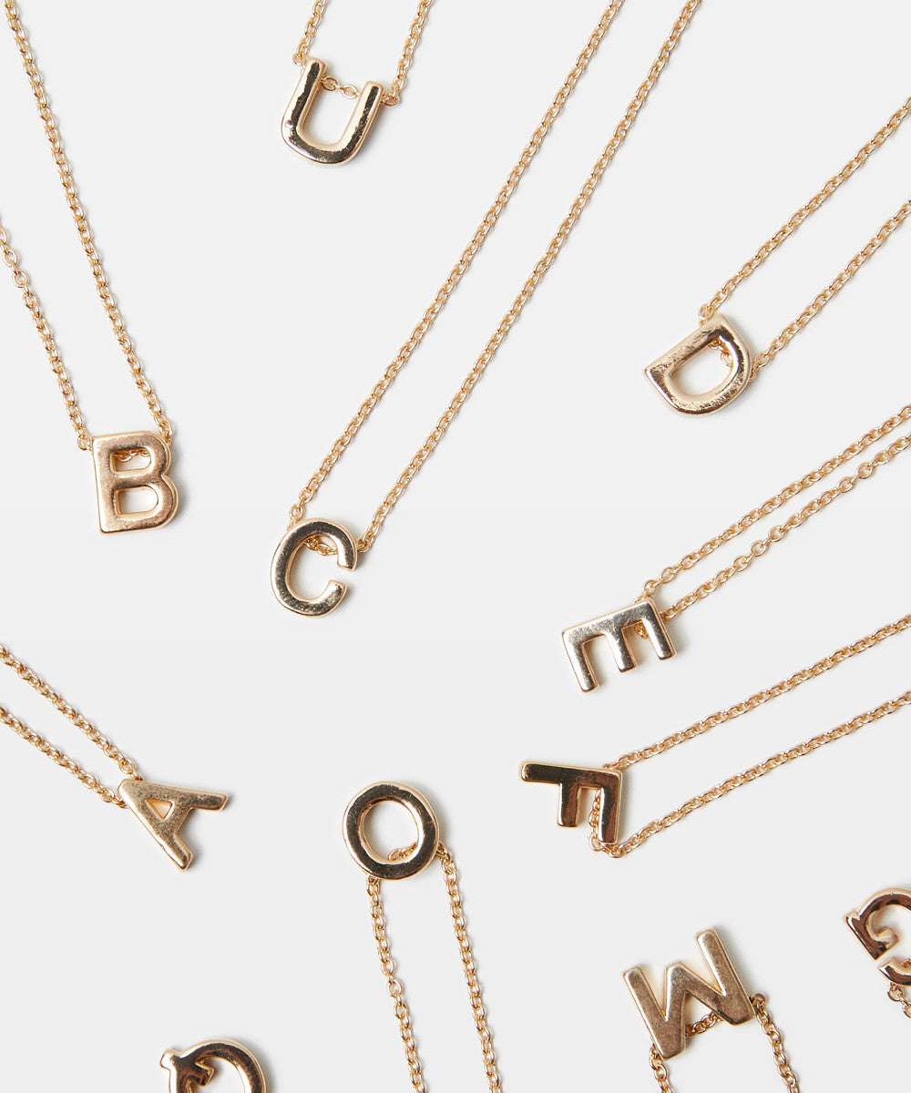 Gold Initial Necklace