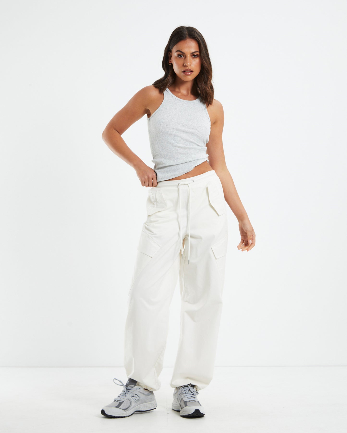 Racer Ribbed Tank Top