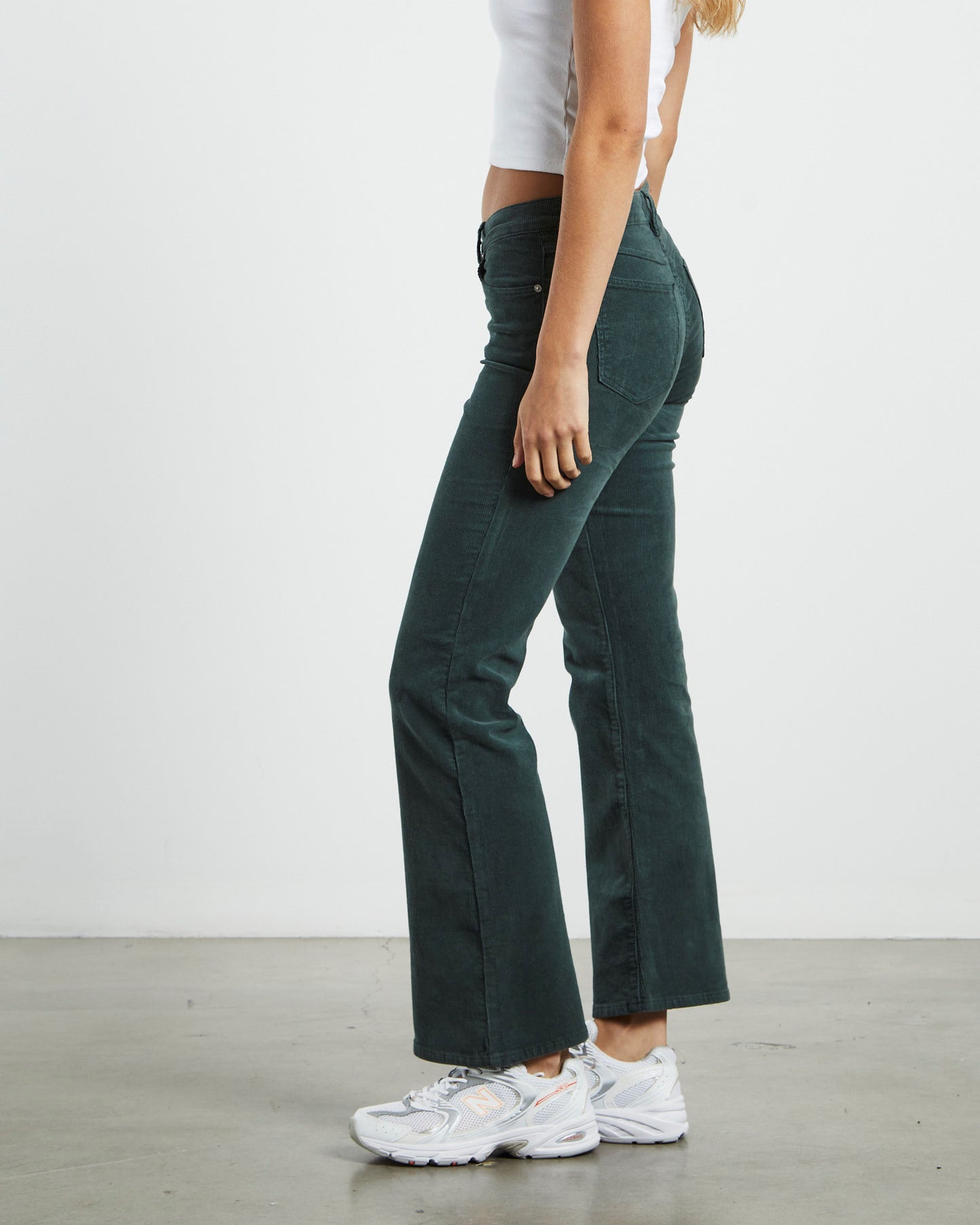 A 99 Low Boot Jeans 90's Green Cord