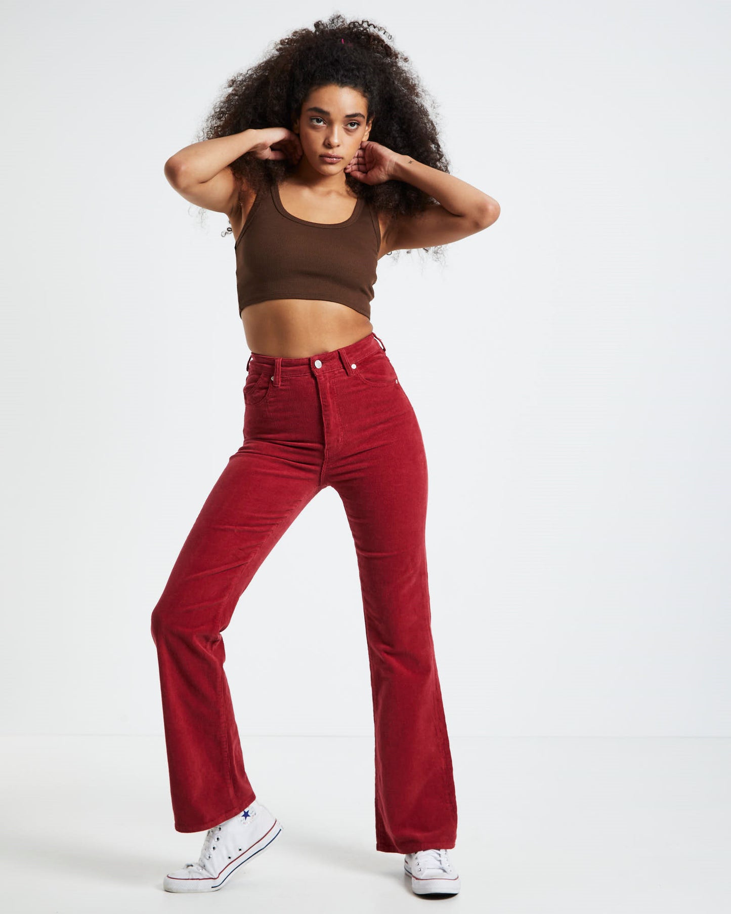 Dusters Bootcut Jeans Ruby Cord Red