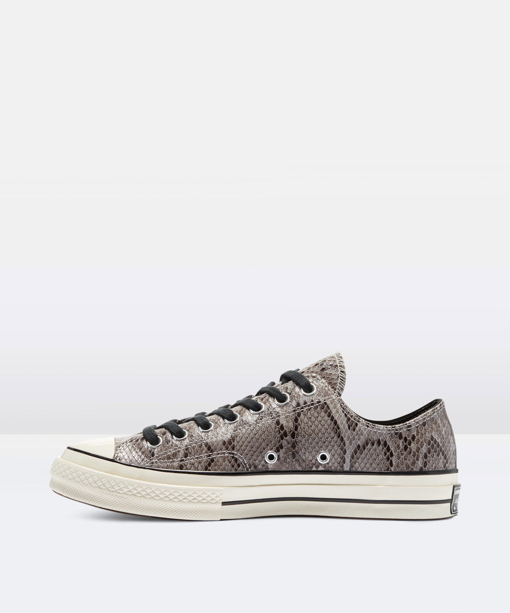 Chuck 70 Lo Sneakers Reptile Suede Brown/Black