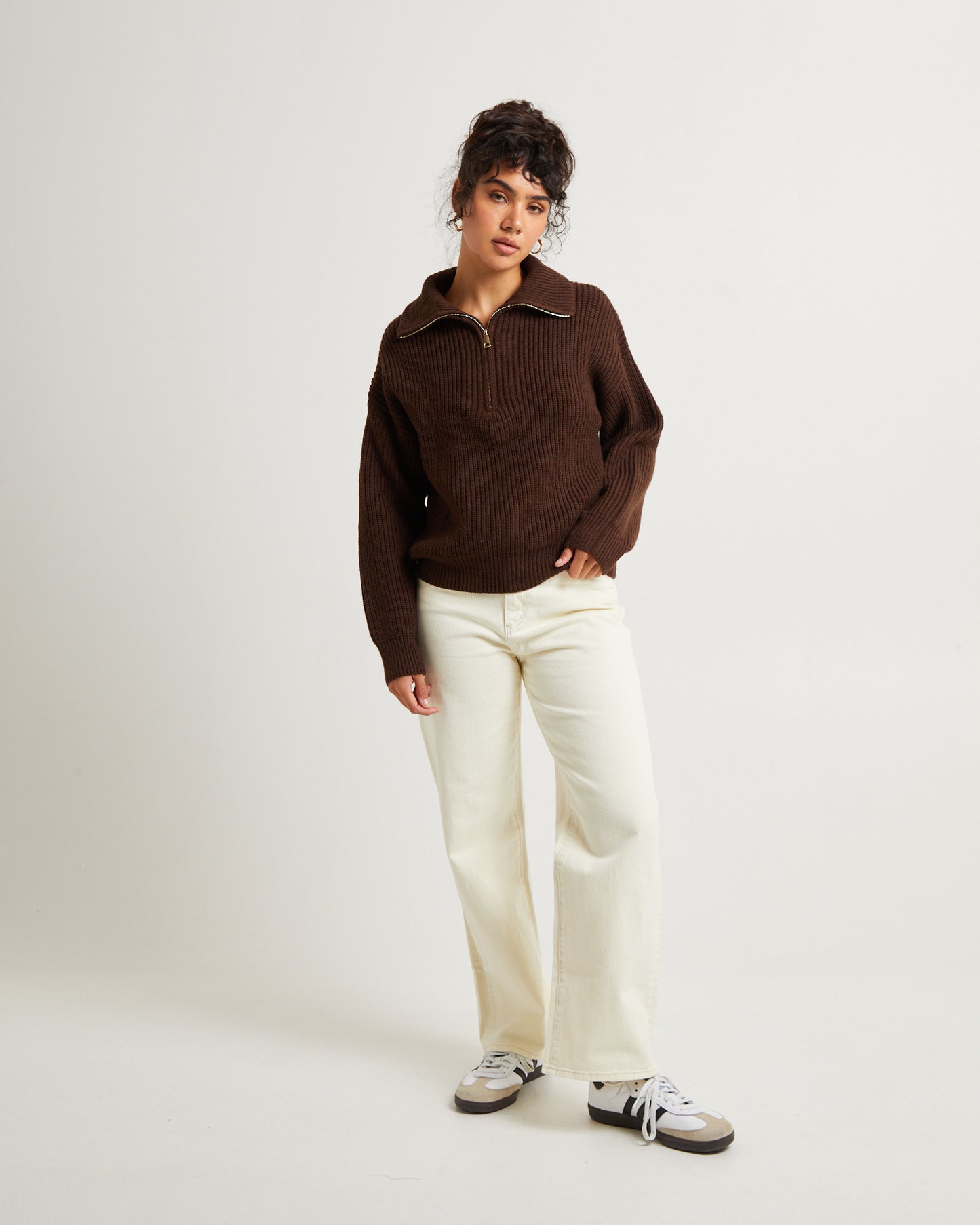 Ezra Half Zip Knit Pull Over