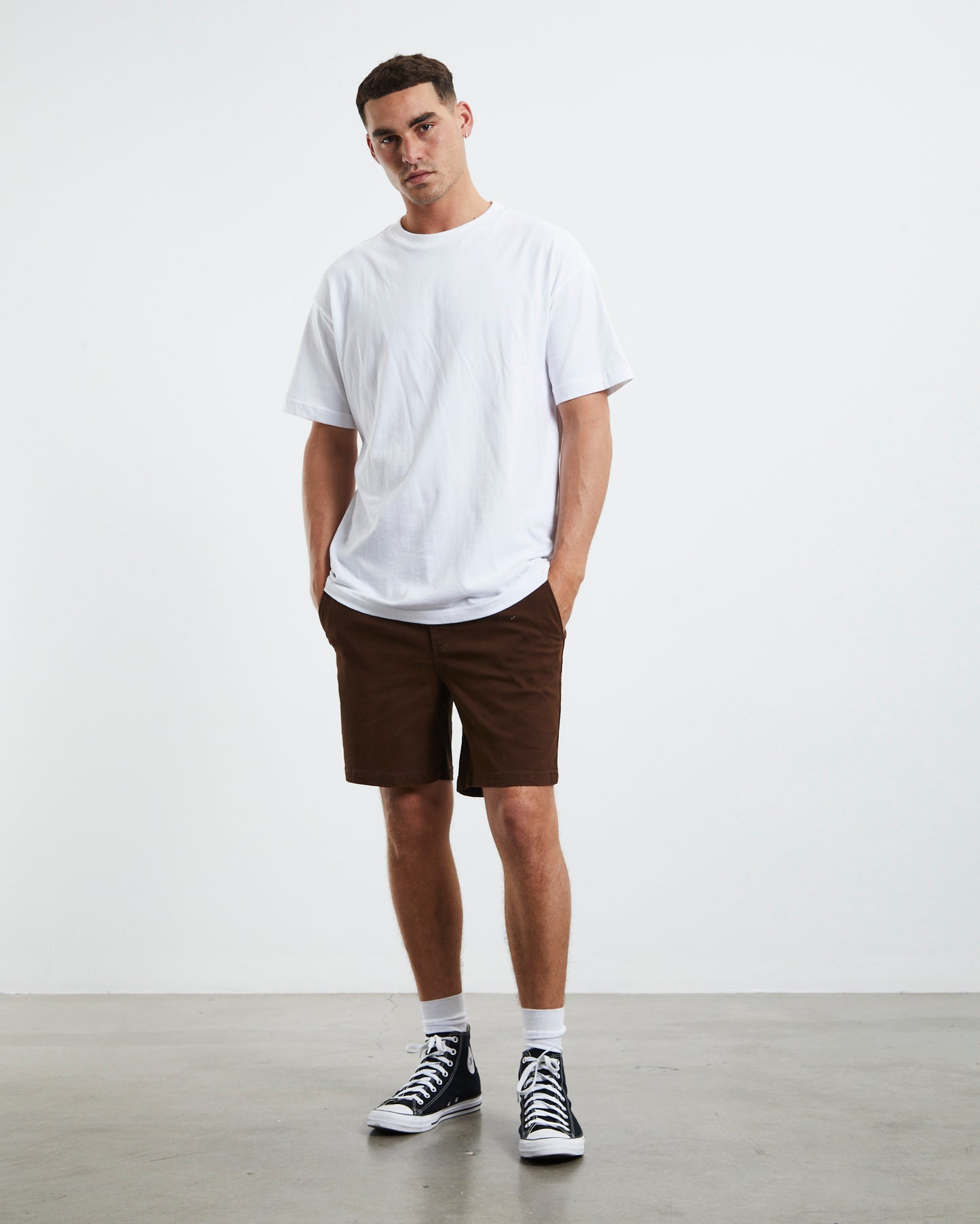 Union Drill Shorts Bark Brown