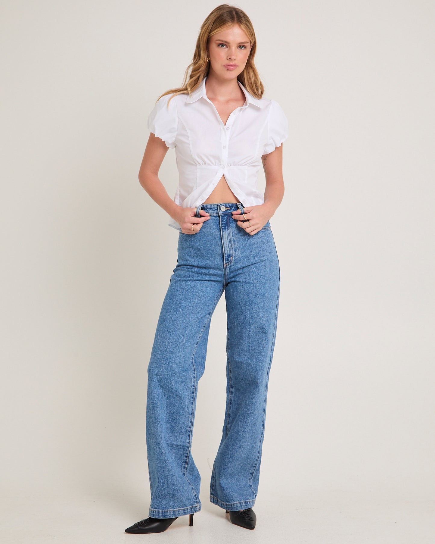 94 High & Wide Denim Jeans Debbie