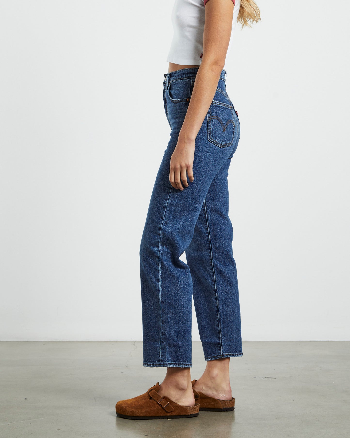 Ribcage Straight Jeans Valley View Blue