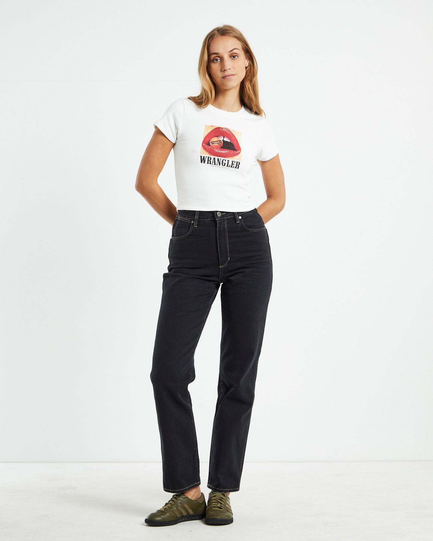 Baby Rib Lip Service Tee White