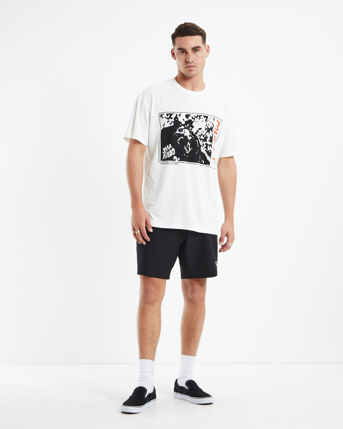 Pangolin 50/50 AAA T-Shirt Washed White