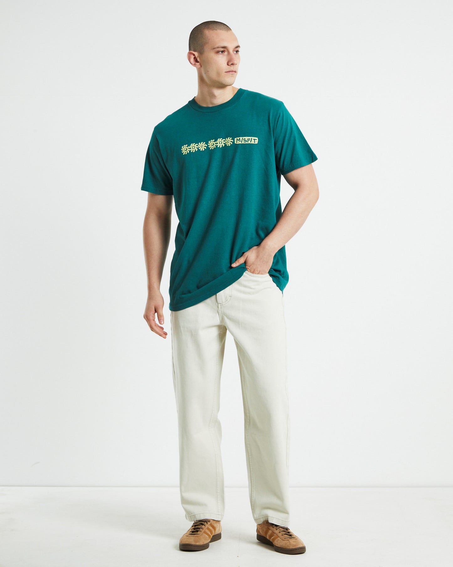 Global Acts 50/50 Short Sleeve T-Shirt Storm Green