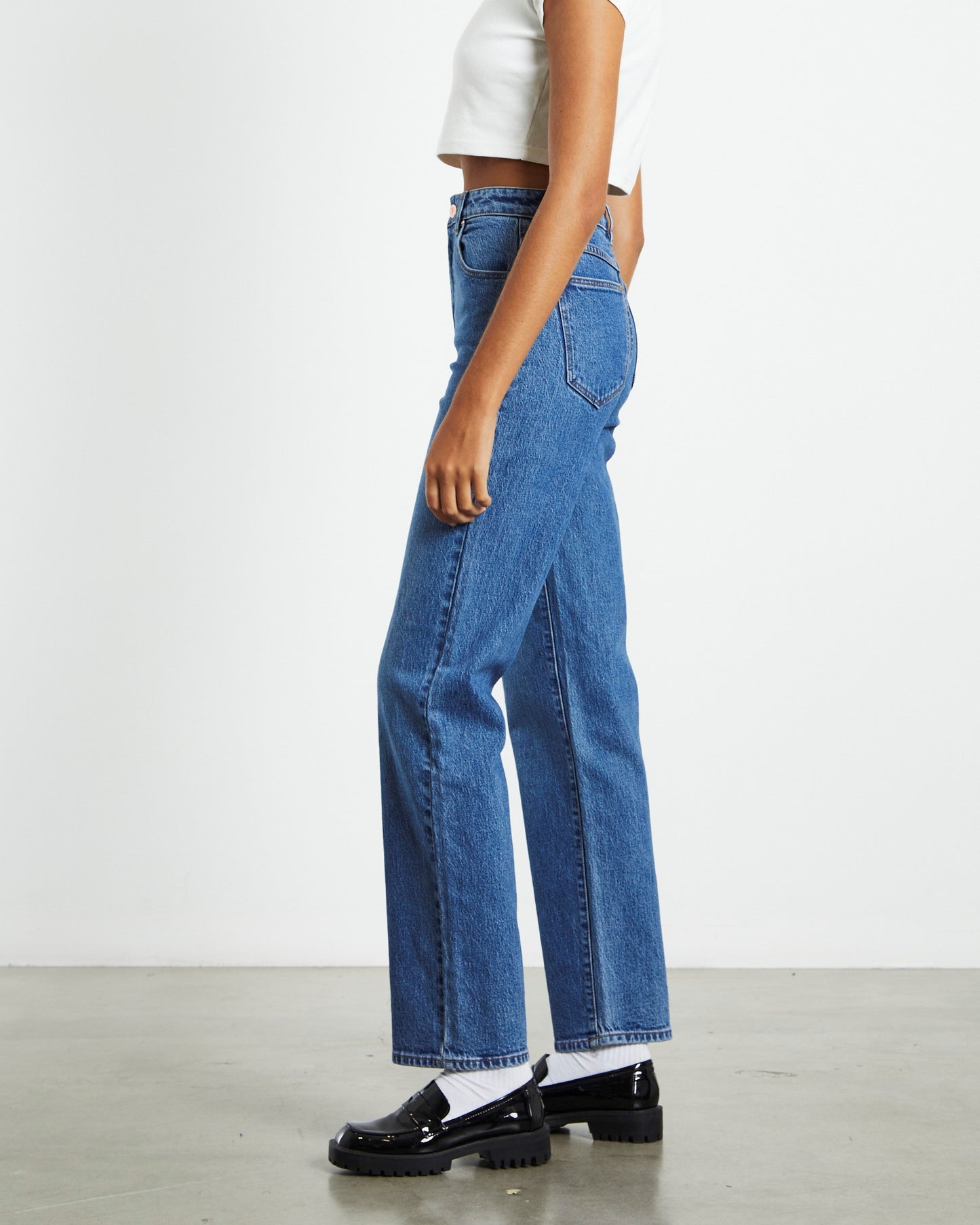 A 94 High Straight Jeans Brianna Blue