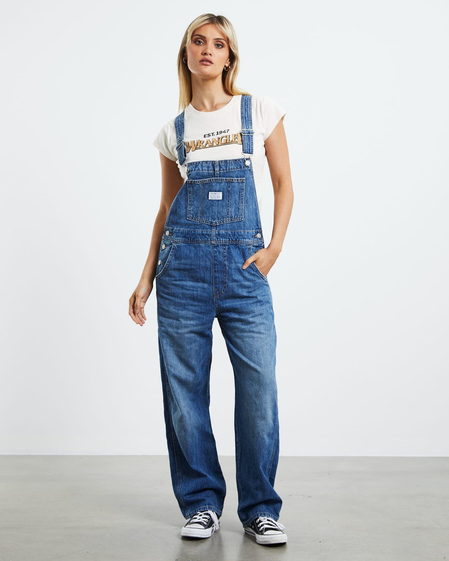 Vintage Overalls On Hiatus Blue