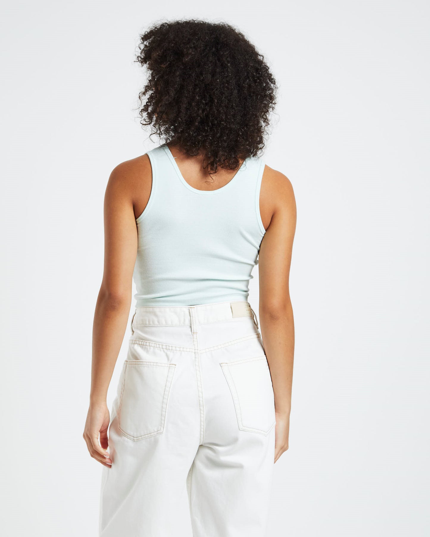 Scoop Henley Singlet Azure Blue