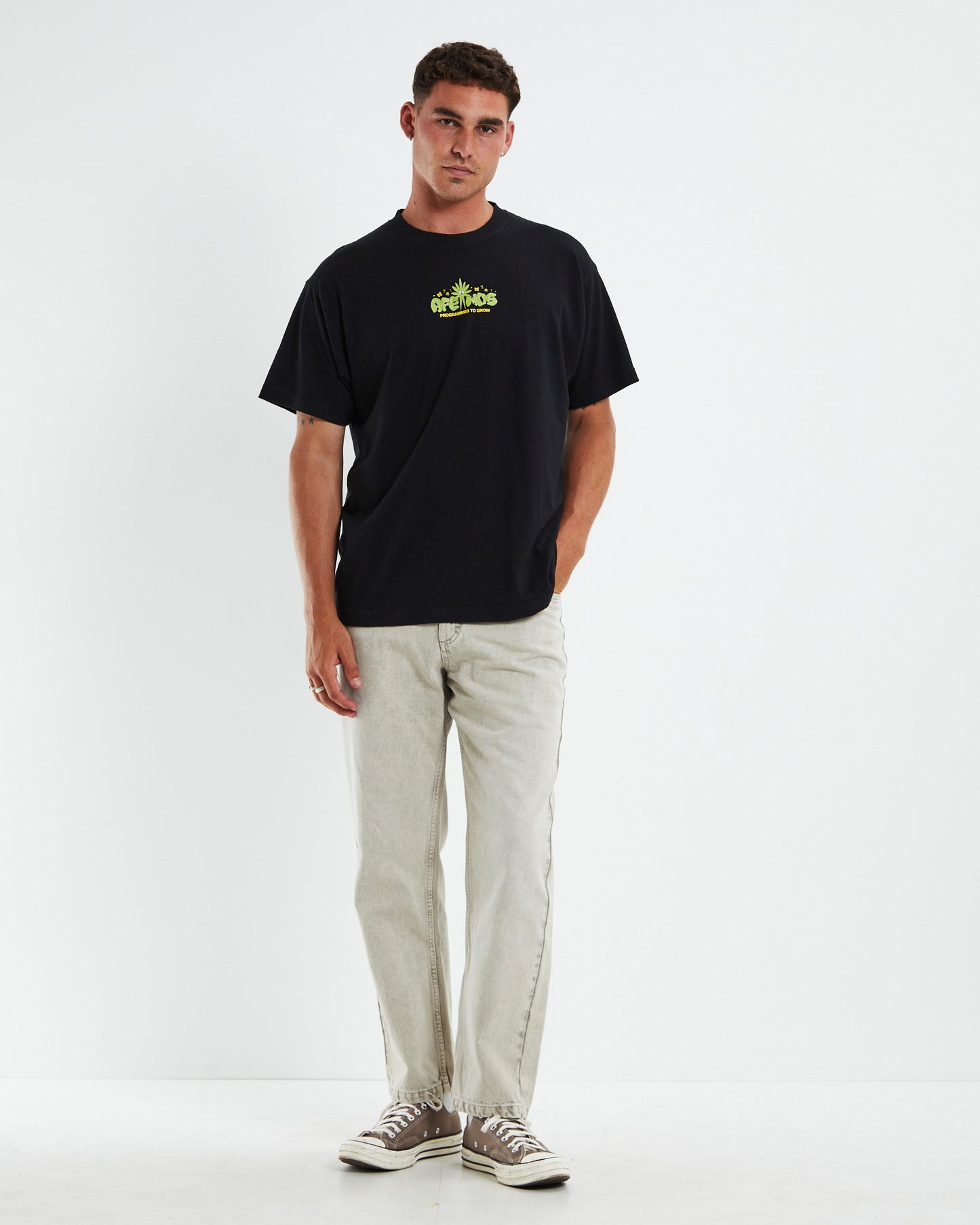 Programmed Hemp Short Sleeve T-Shirt Black