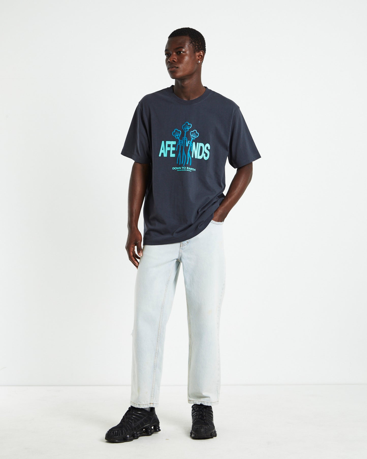 Grooves T-Shirt Charcoal Grey