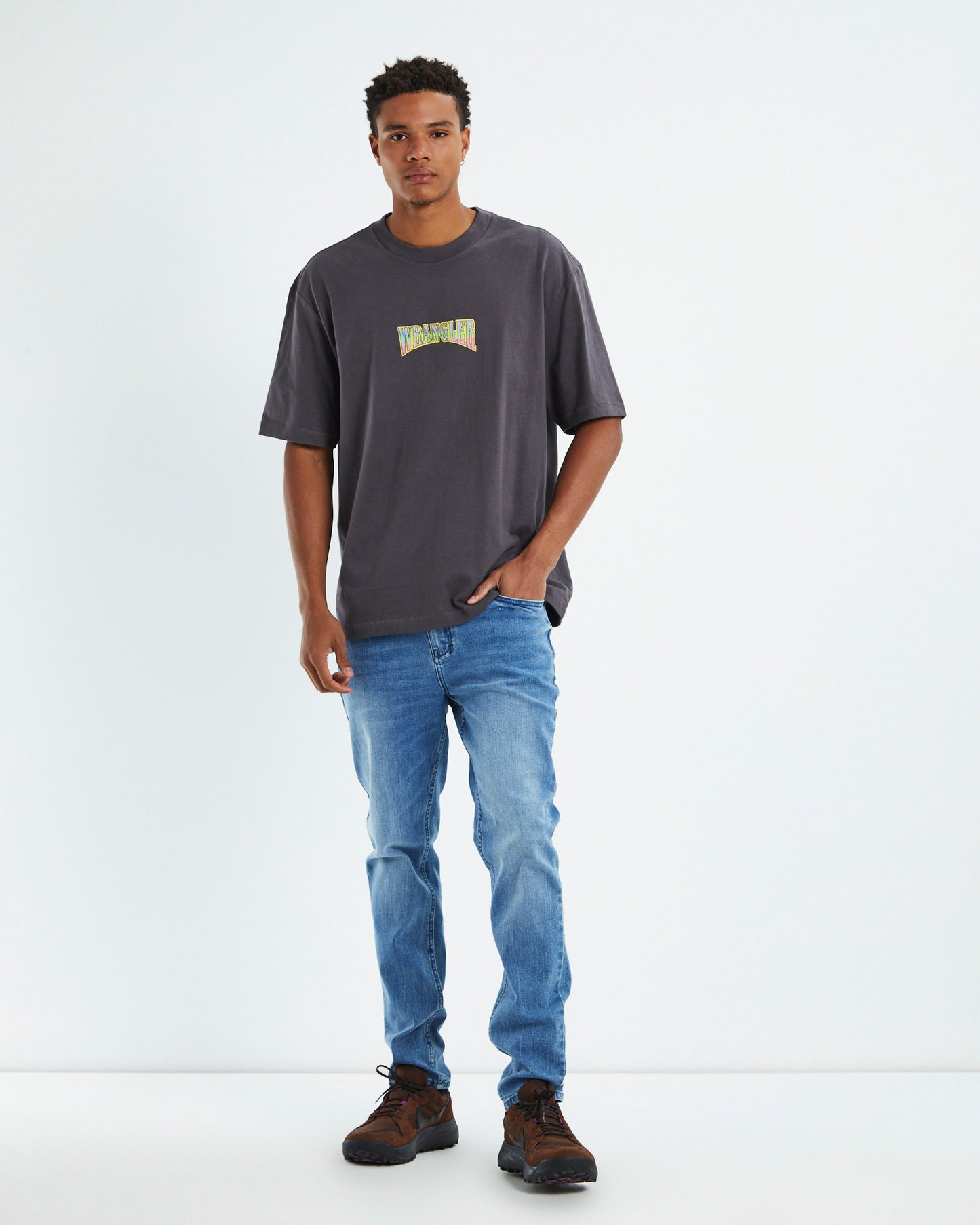 All Seeing Sun Baggy T-Shirt Slate Grey