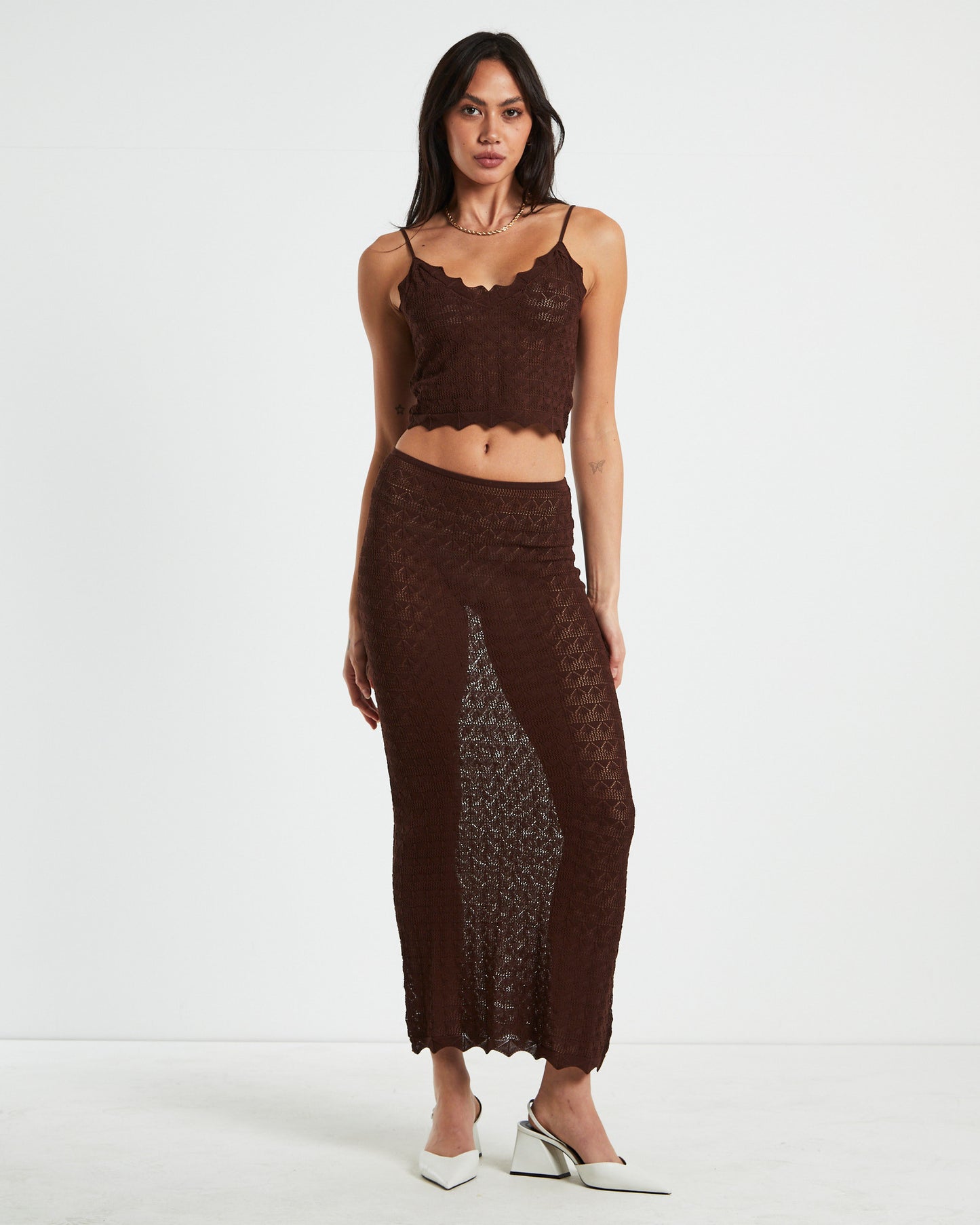 Eleanora Lace Knit Cami
