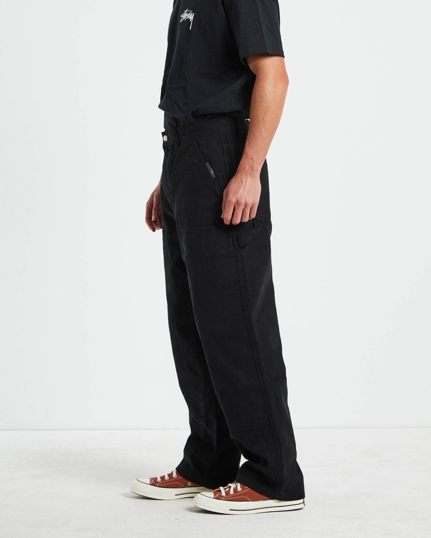 Canvas Work Pants in Black