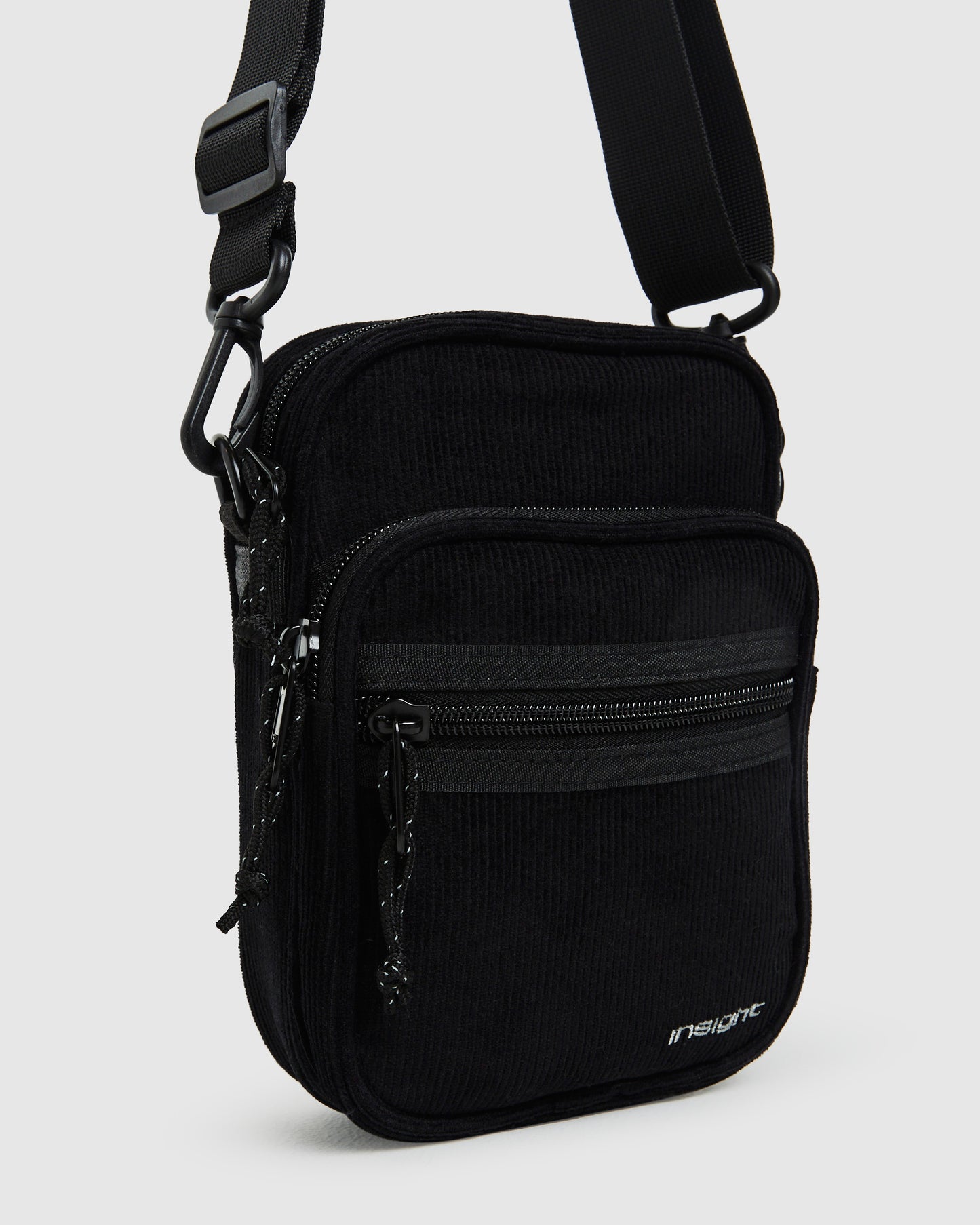 Kai Cord Side Bag in Black