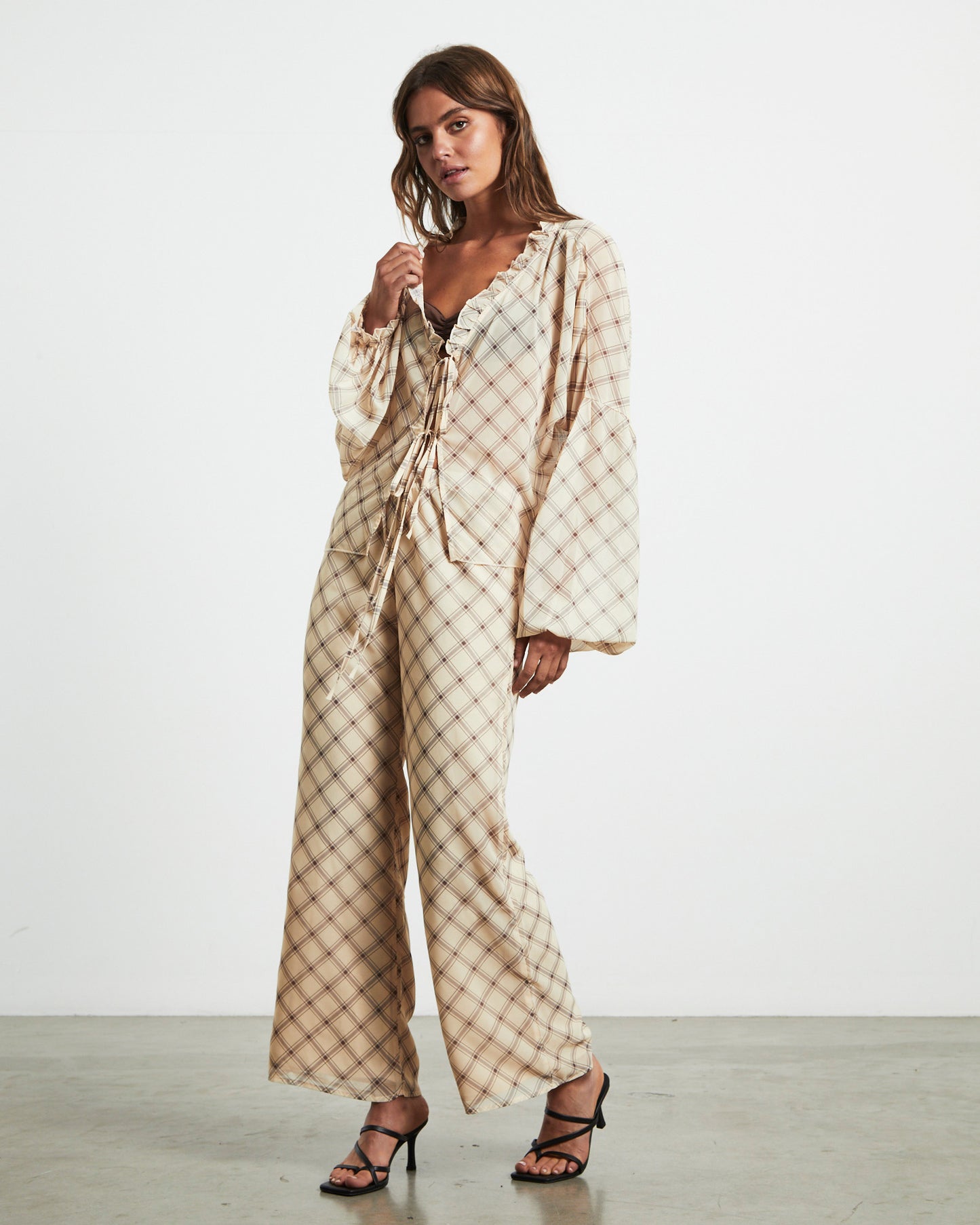 Candice Pants in Check Print
