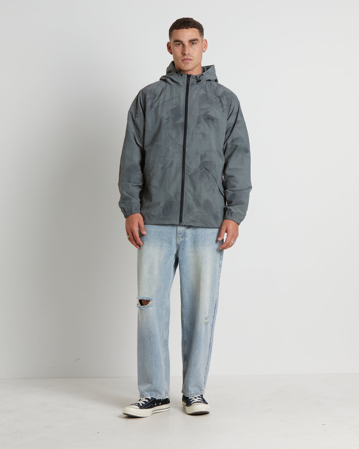 Stussy Wave Dye Jacket in Grey