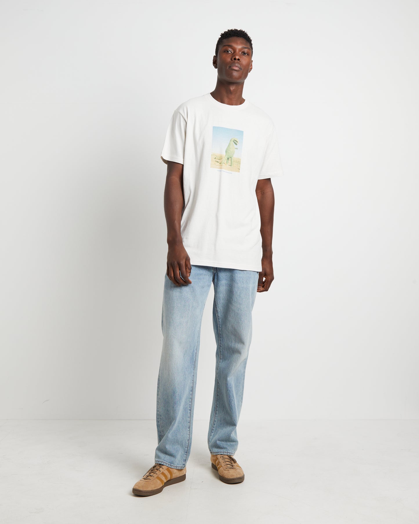 Extinct Short Sleeve T-Shirt in Thrift White
