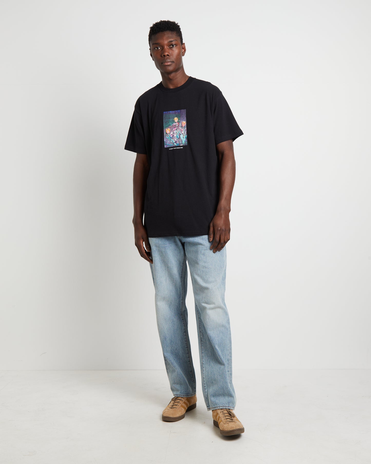 Garden Short Sleeve T-Shirt in Washed Black