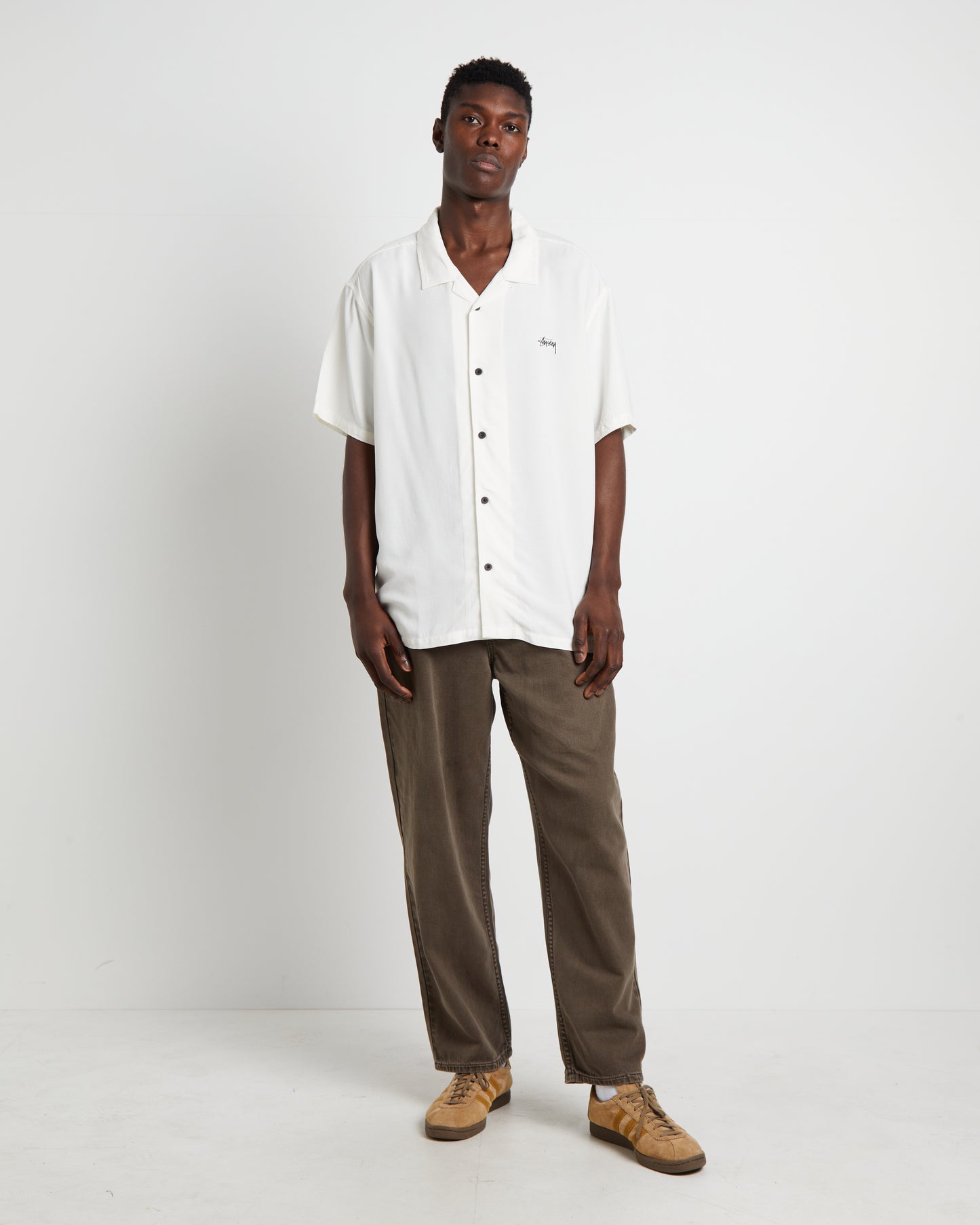Flame Short Sleeve Shirt in White