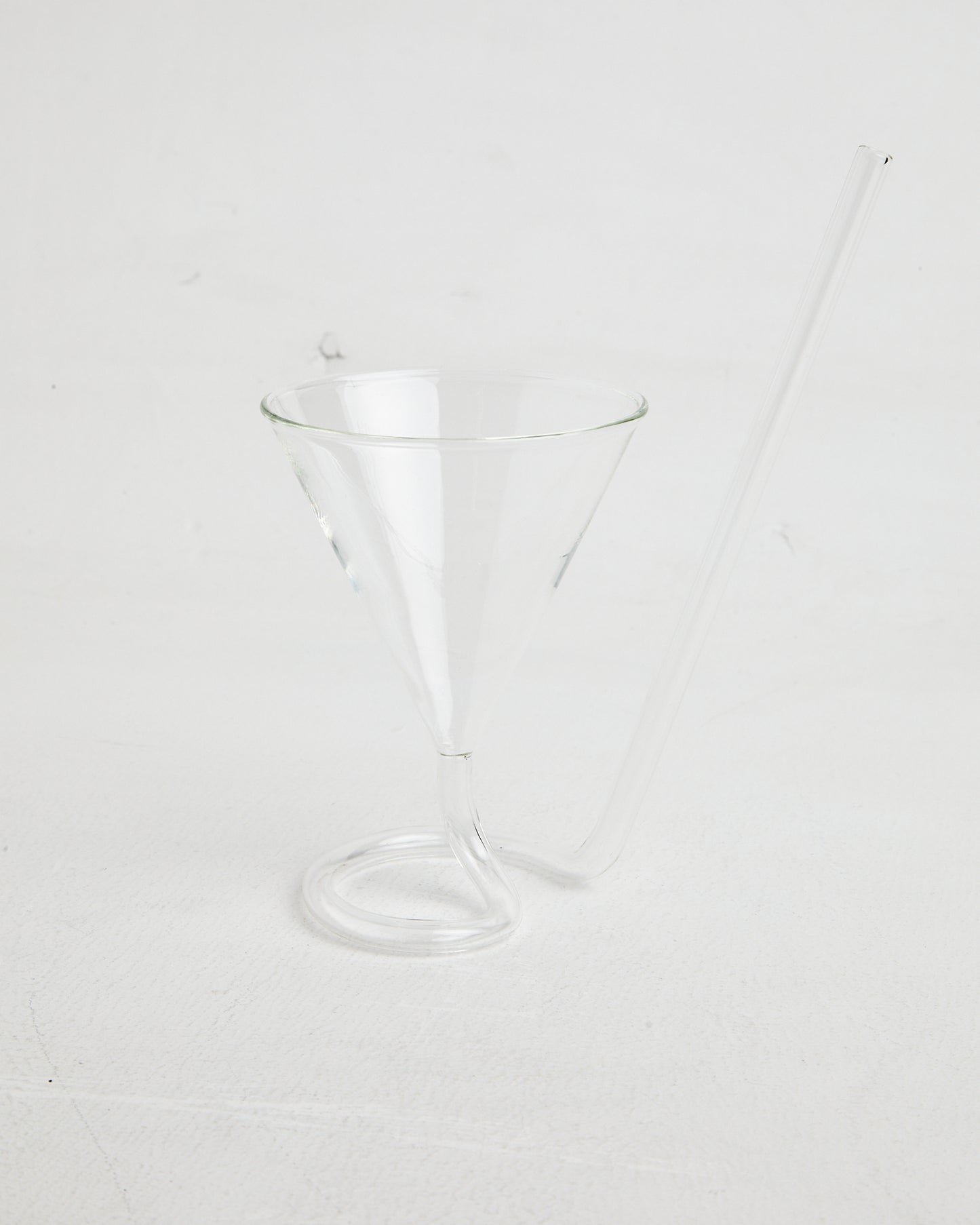 Martini Straw Glass