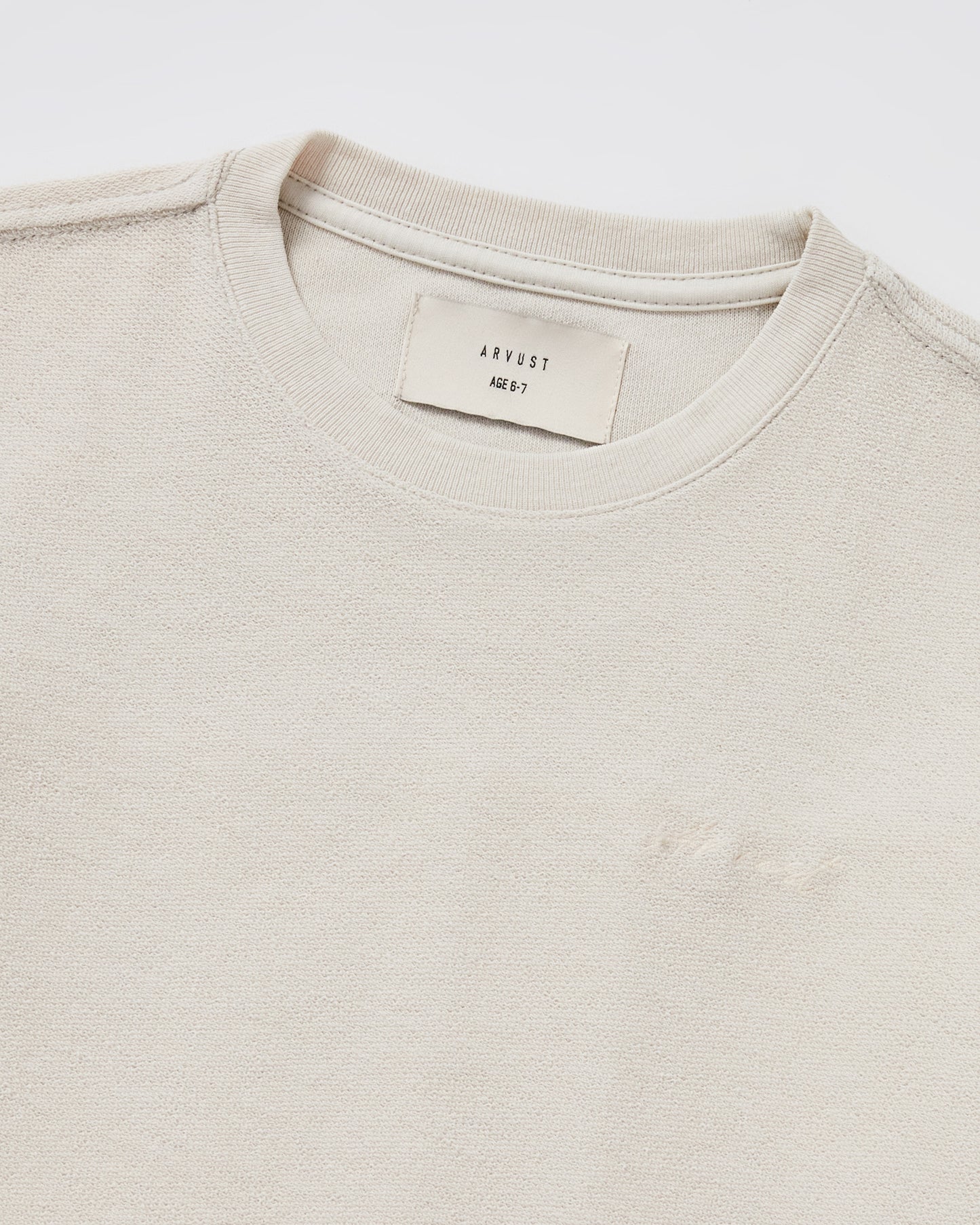 Boys Ramona Linen Short Sleeve T-Shirt in Chalk