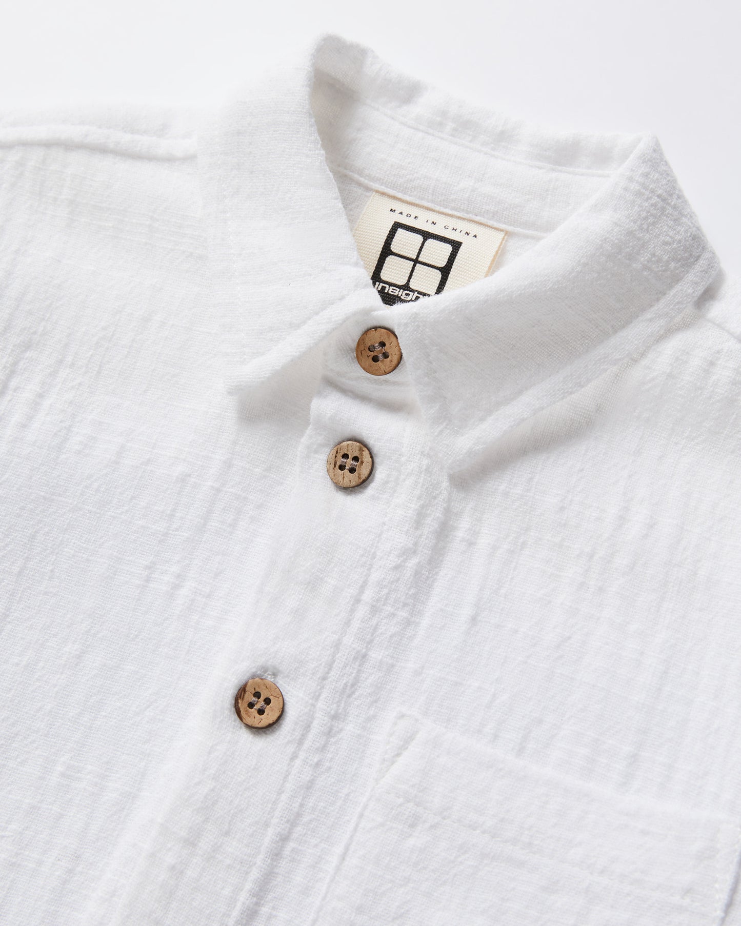 Boys Louie Short Sleeve Shirt in White