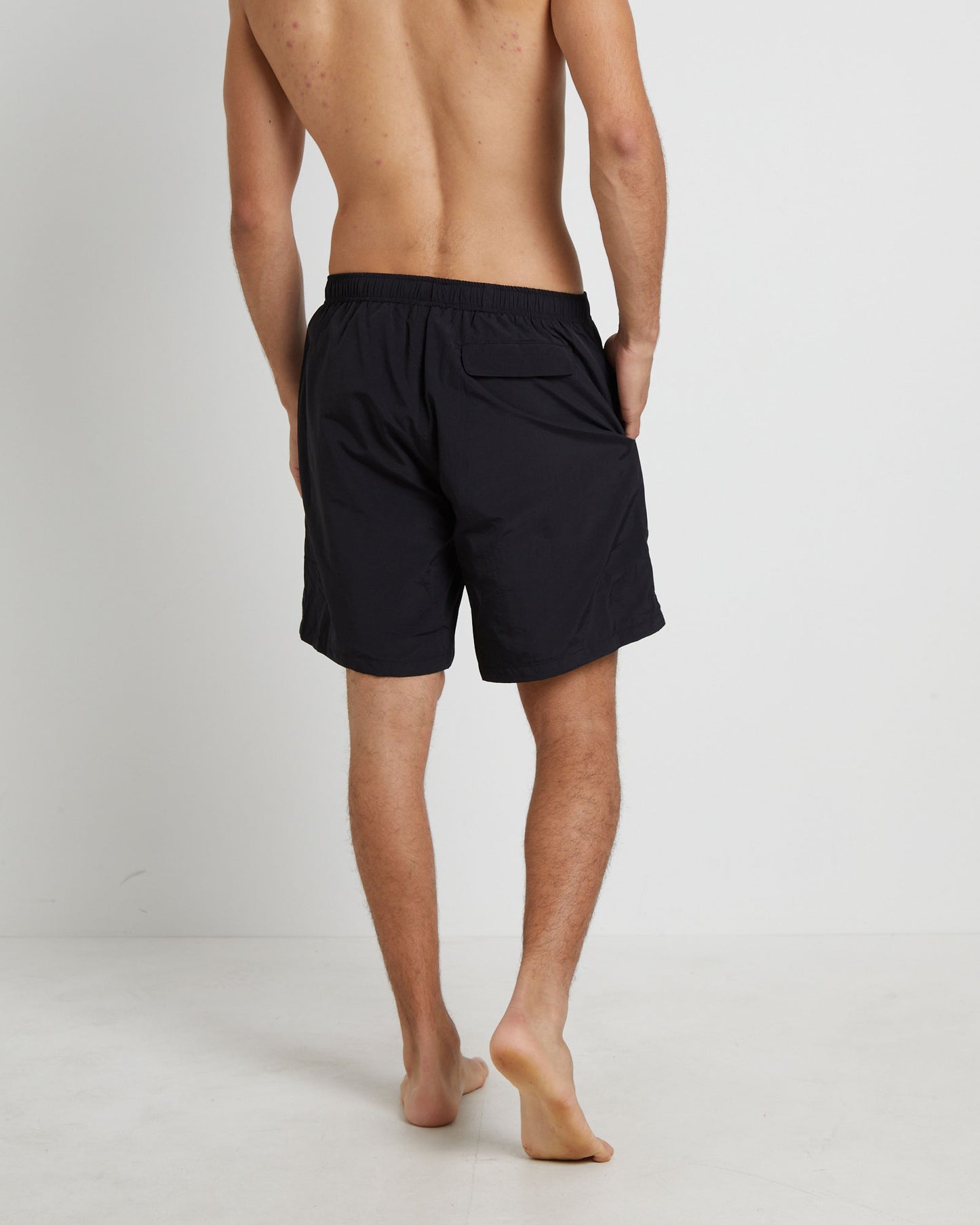 Stussy Big Stock Nylon Short in Black