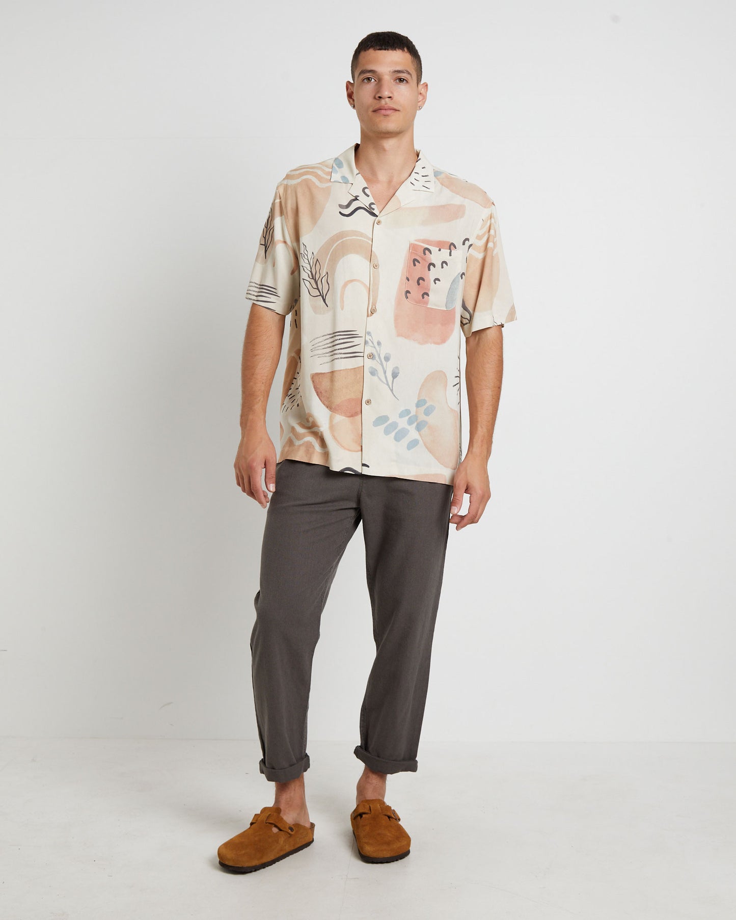 Dumont Short Sleeve Resort Shirt in Multi