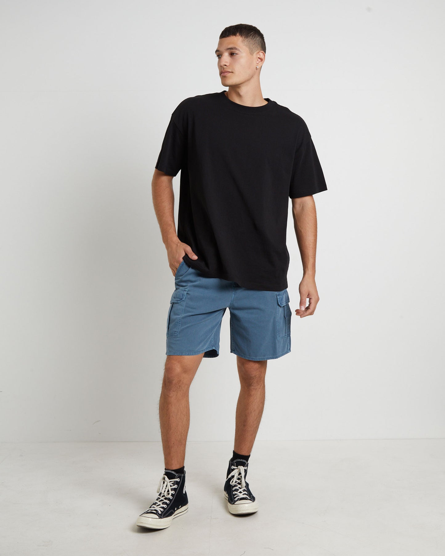 Tradie Cargo Short in Blue