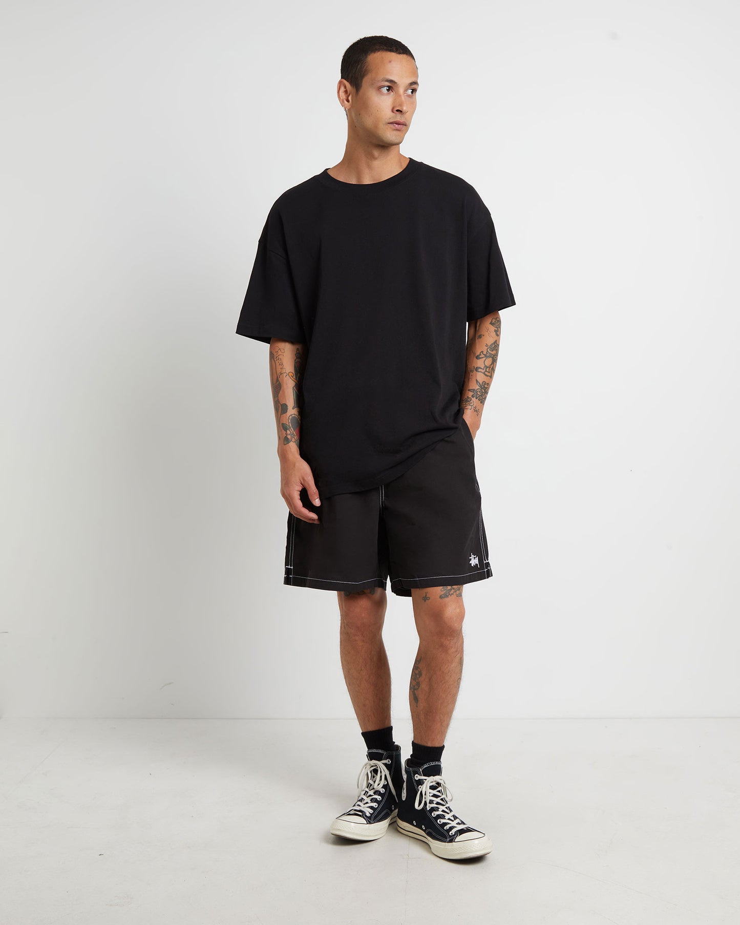 Ripstop Mountain Shorts in Black