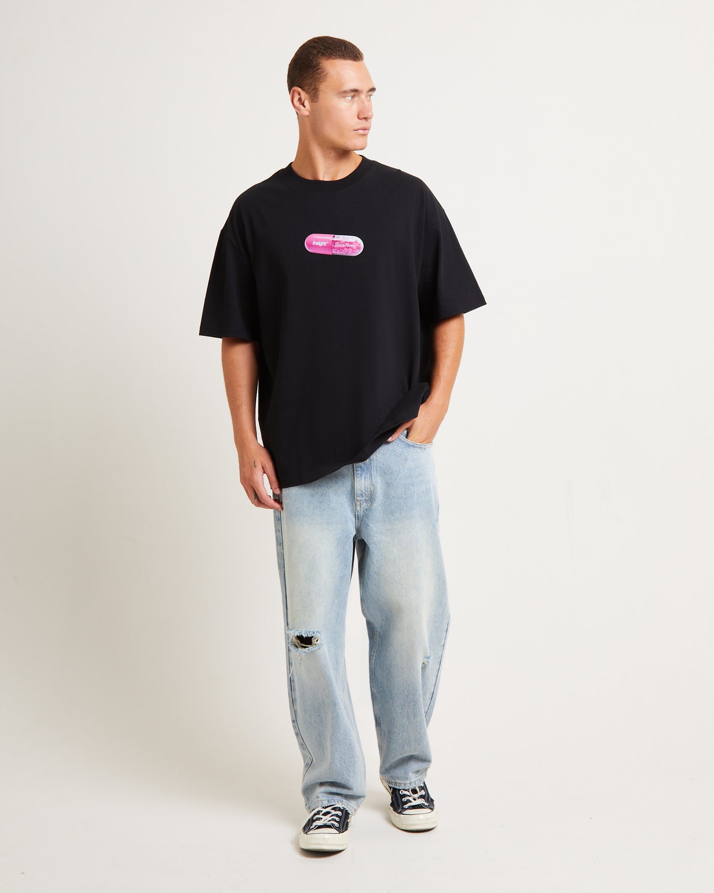 Fixture Short Sleeve T-Shirt in Black