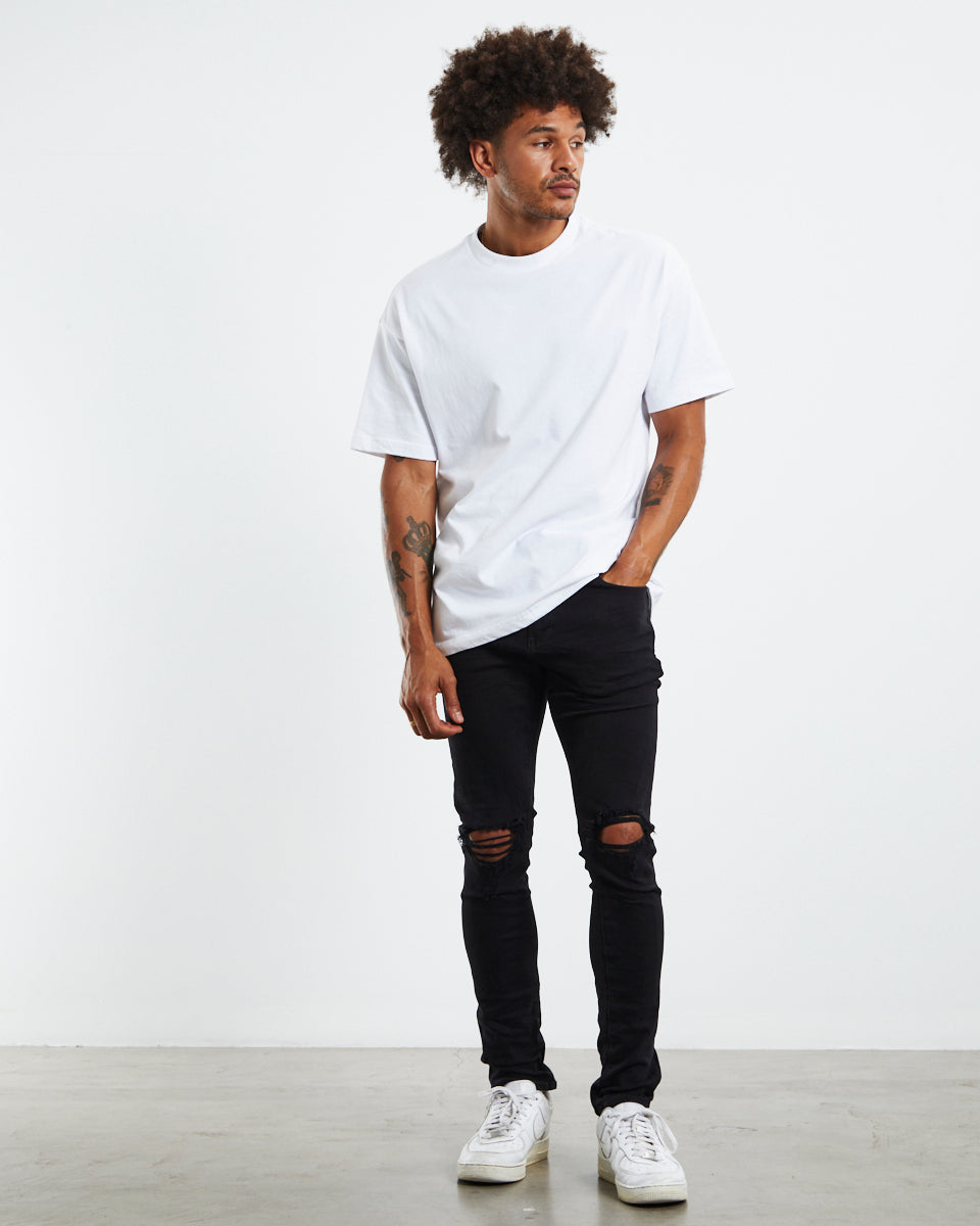Rebel Skinny Denim Jeans Friction