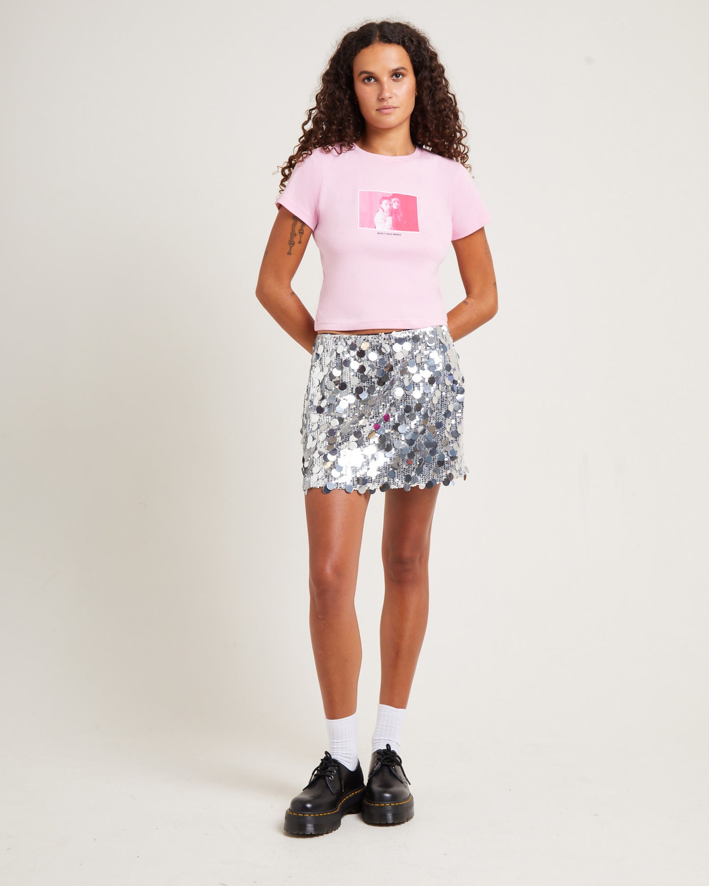Takes Two Rib Tee Baby Pink