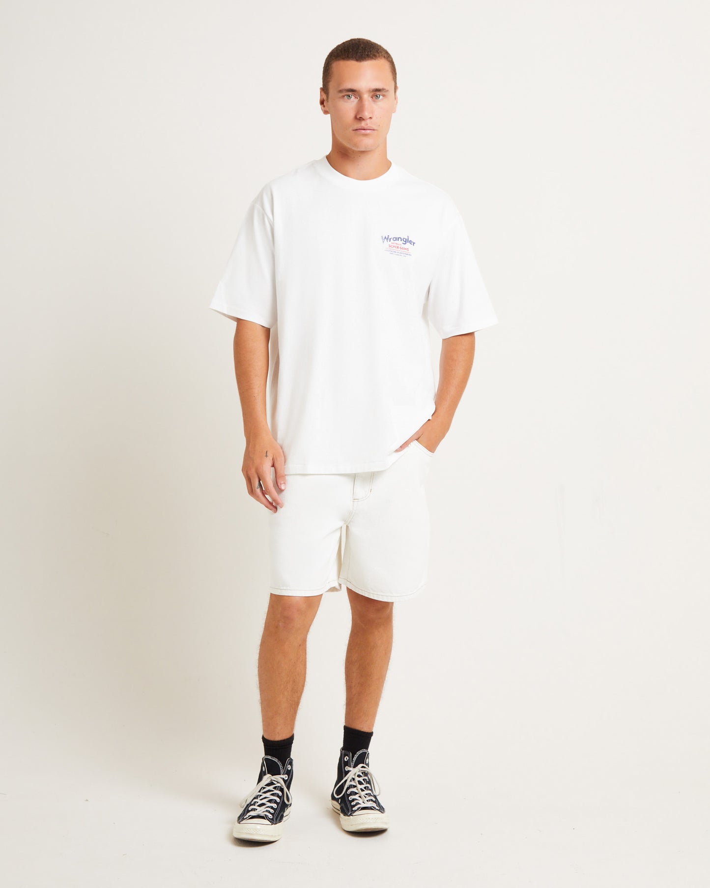 Slacker Denim Shorts in Ghostfire