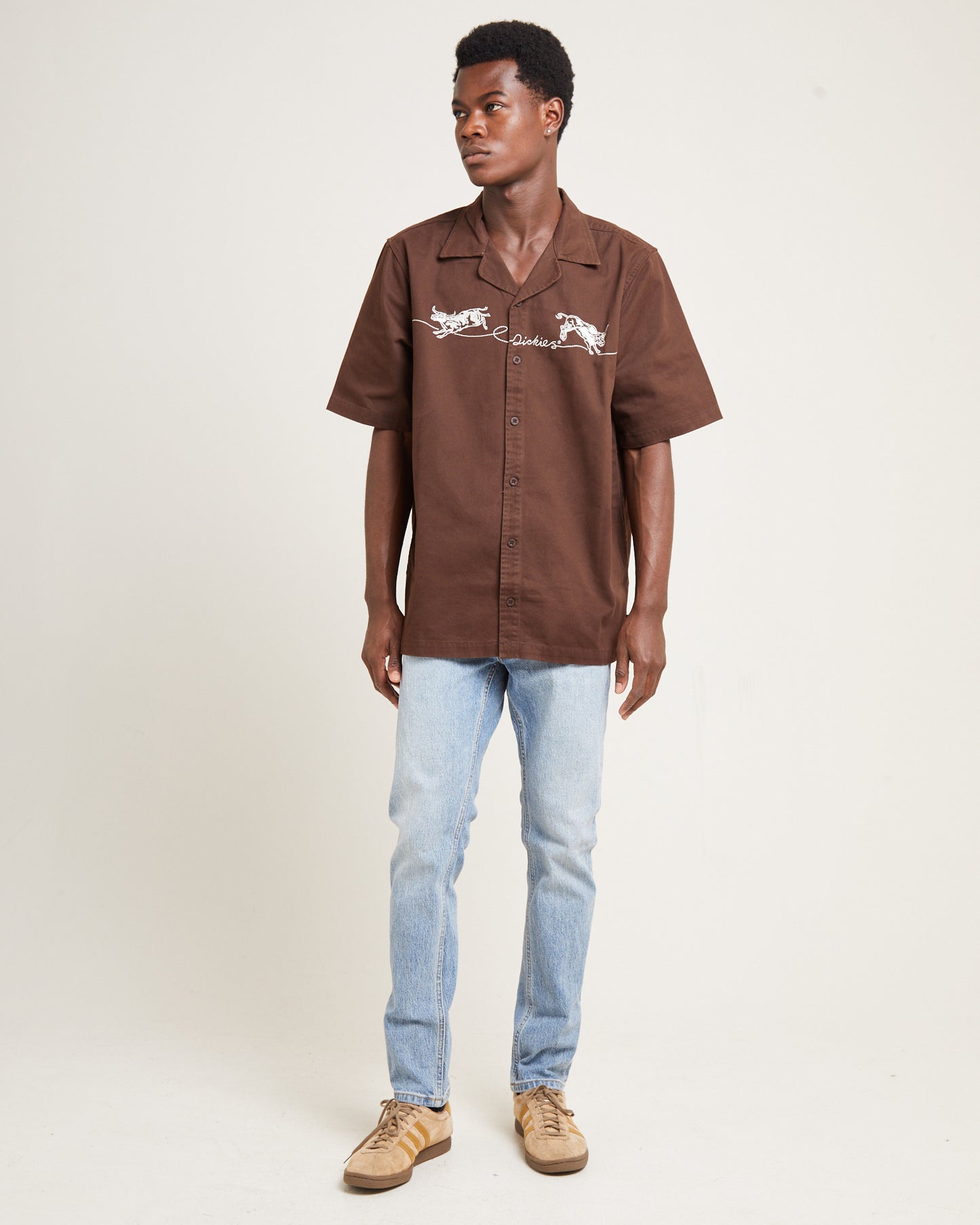Bully Boy Short Sleeve Shirt Brown