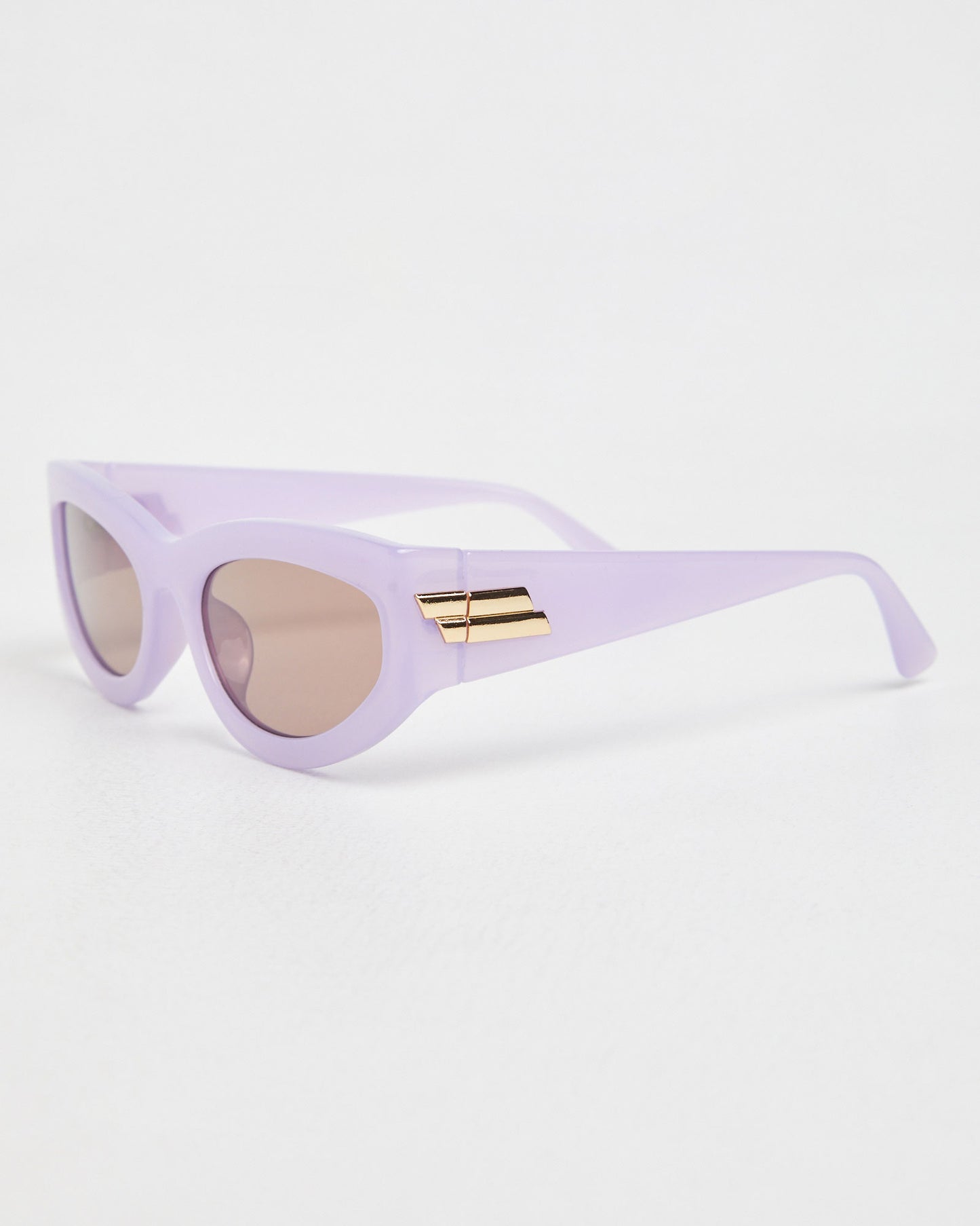 Blake Rectangle Sunglasses in Purple
