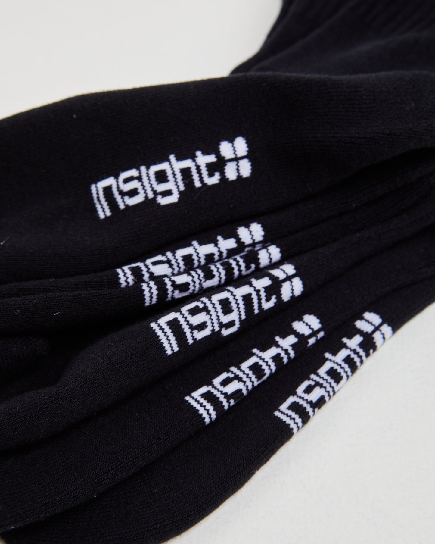 Logo Crew Socks 3 Pack Black